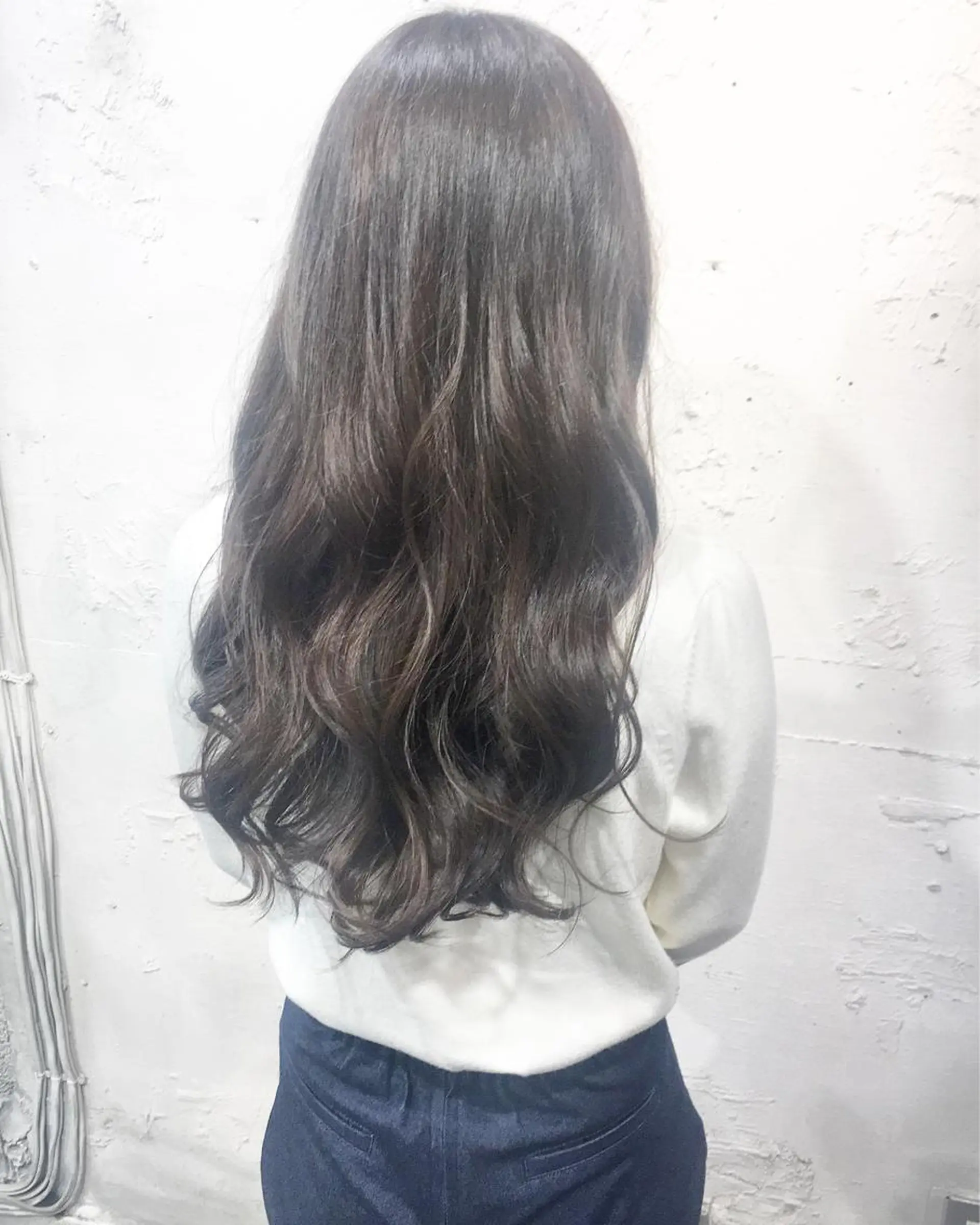 セミロング カラー ヘアアレンジ グレージュ ヘアカラー トリートメント ヘッドスパ ✨艶髪✨透明感✨ 山内大樹のヘアスタイル