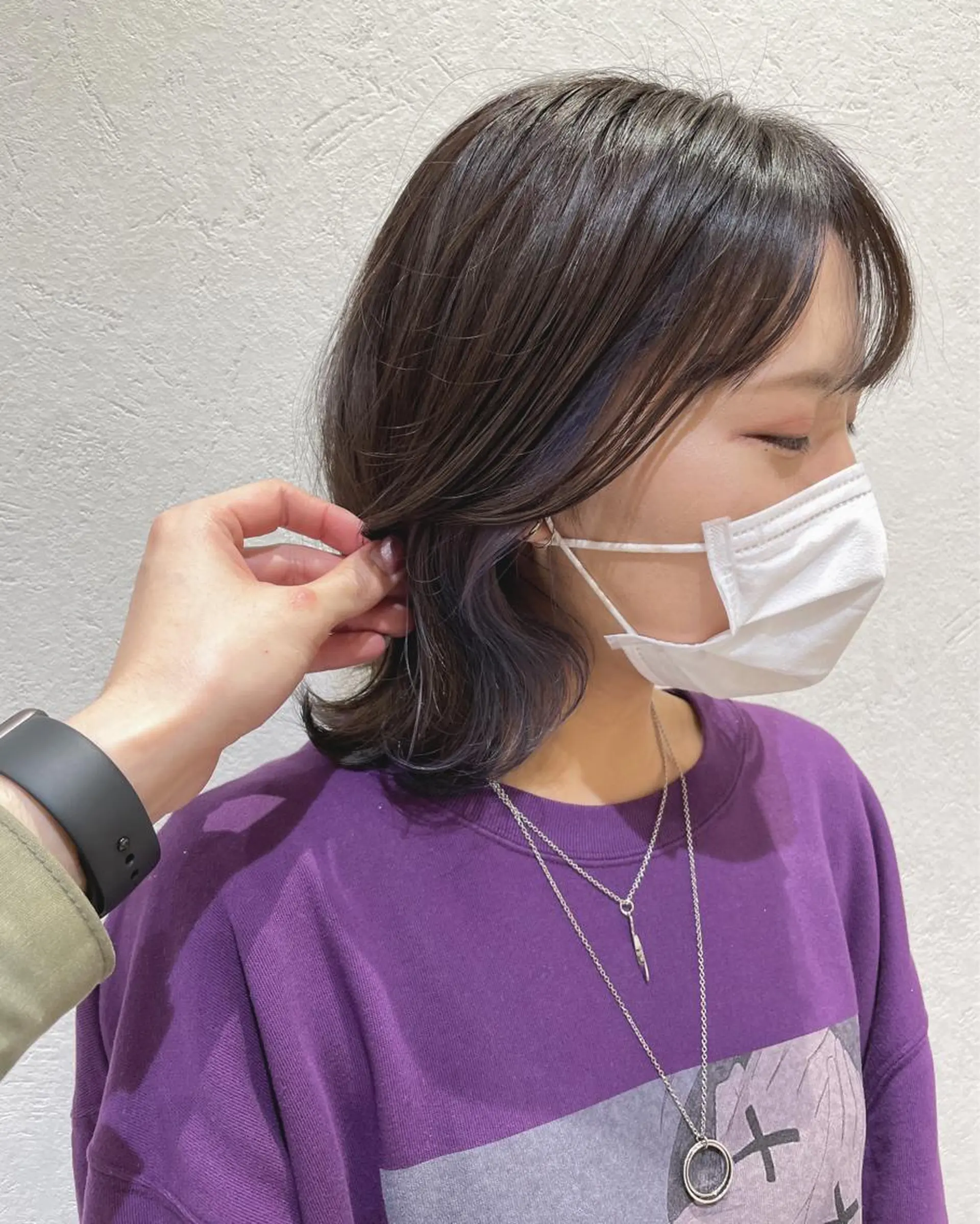 ミディアム カラー 似合わせ レイヤー須川のヘアスタイル