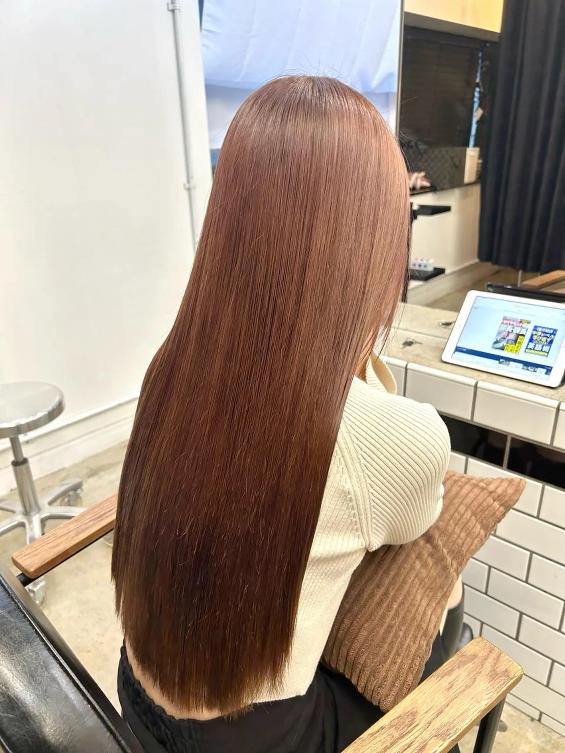 ロング カラー ヘアアレンジ ヘアカラー トリートメント ヘアセット 🎀暖色カラー🎀 ♡yurika♡のヘアスタイル