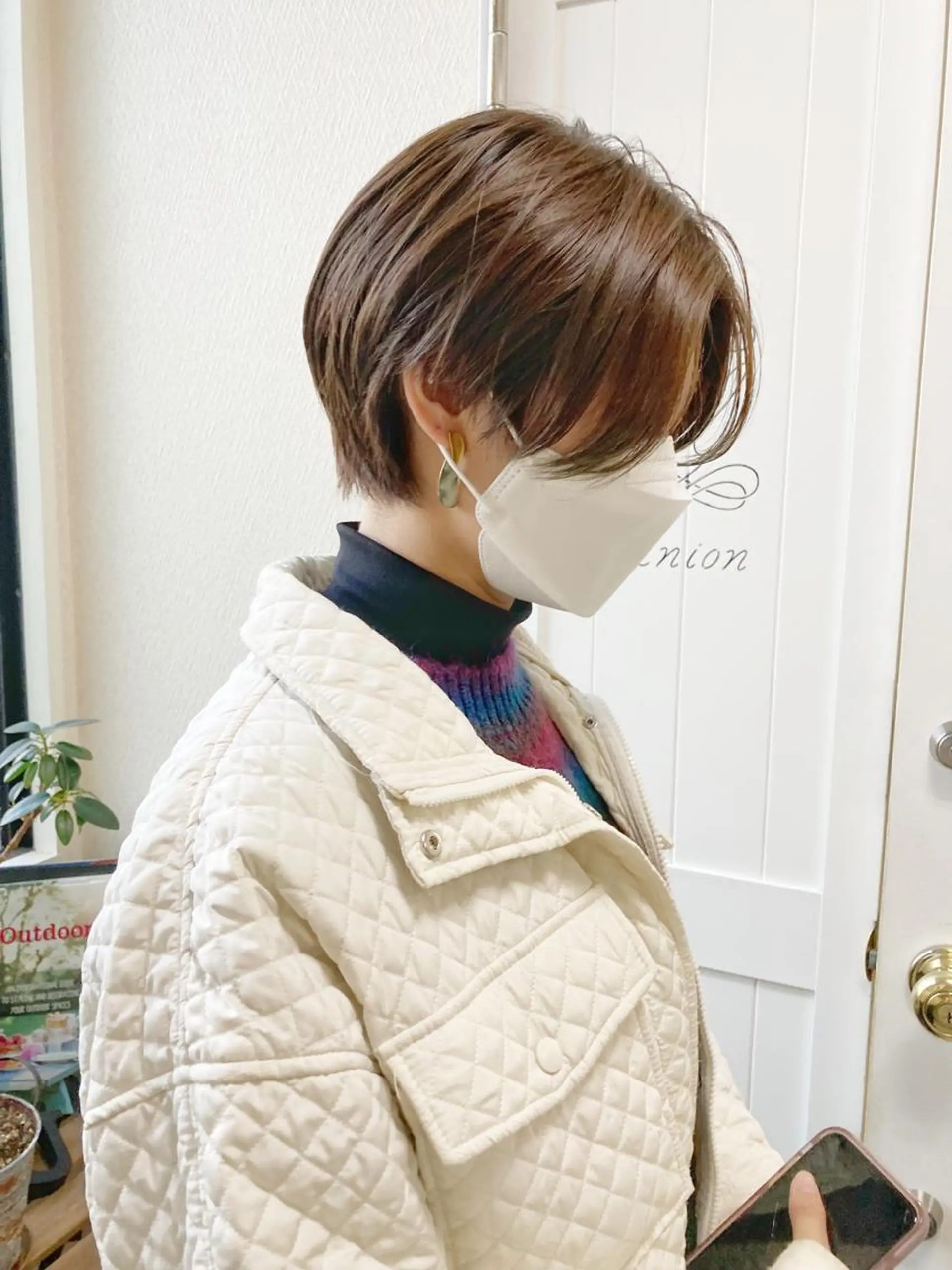 ショート カラー ハンサムショート ショートヘア カット 縮毛矯正 小木曽智美 /ボブ/ショートのヘアスタイル