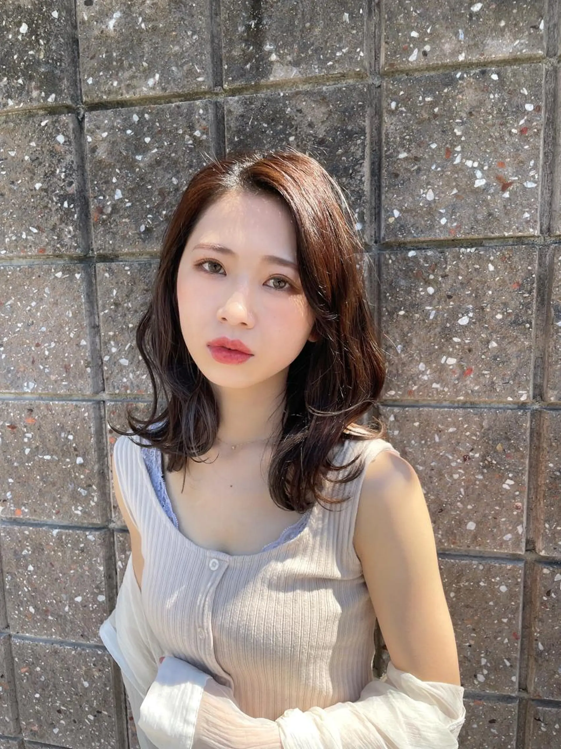 セミロング カラー ヘアアレンジ 🫧ヒシダアキ taboo.i🫧のヘアスタイル