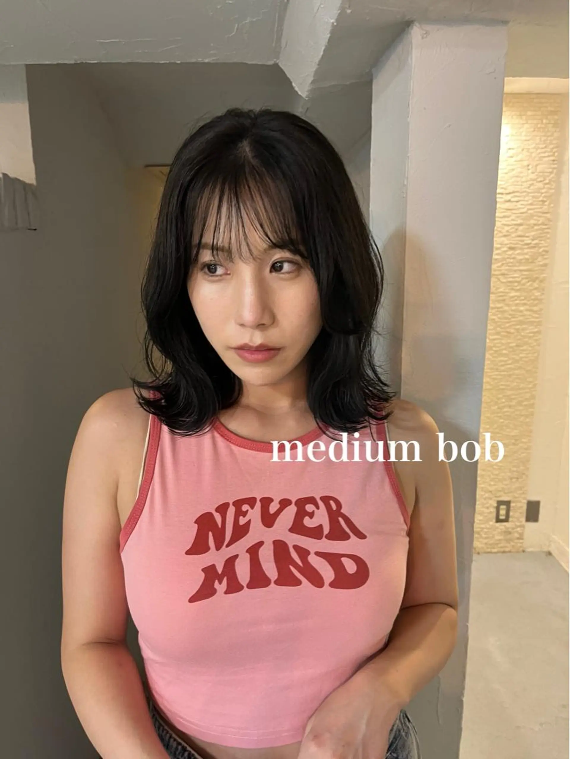 セミロング カラー ヘアアレンジ アディクシーカラー ベージュカラー 黒髪 ブリーチ 透明感カラー SALOWIN恵比寿所属・ヘッドスパで脳を 整える✨chacoのヘアスタイル