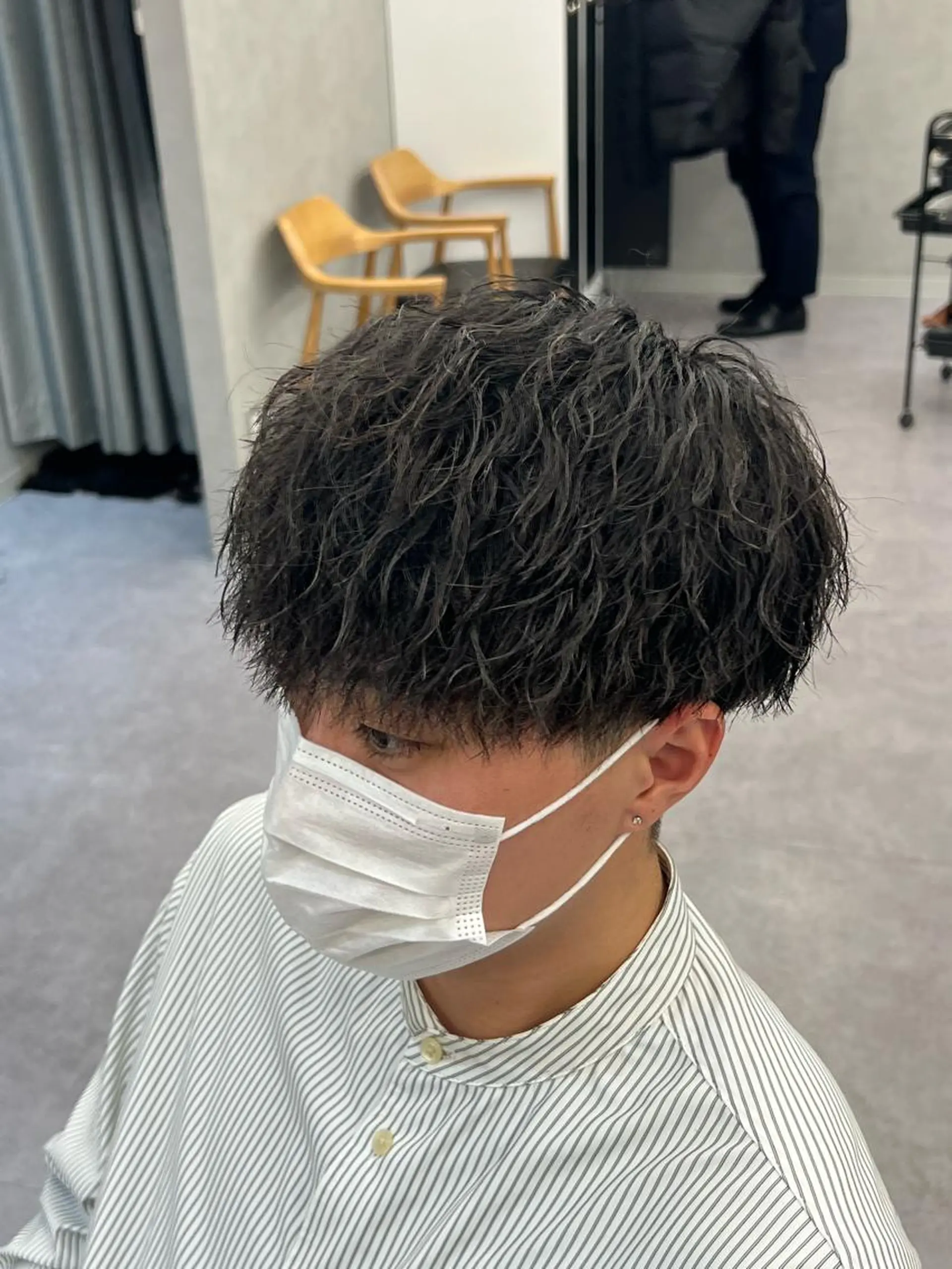 パーマ メンズ 浜野 泰斗のヘアスタイル