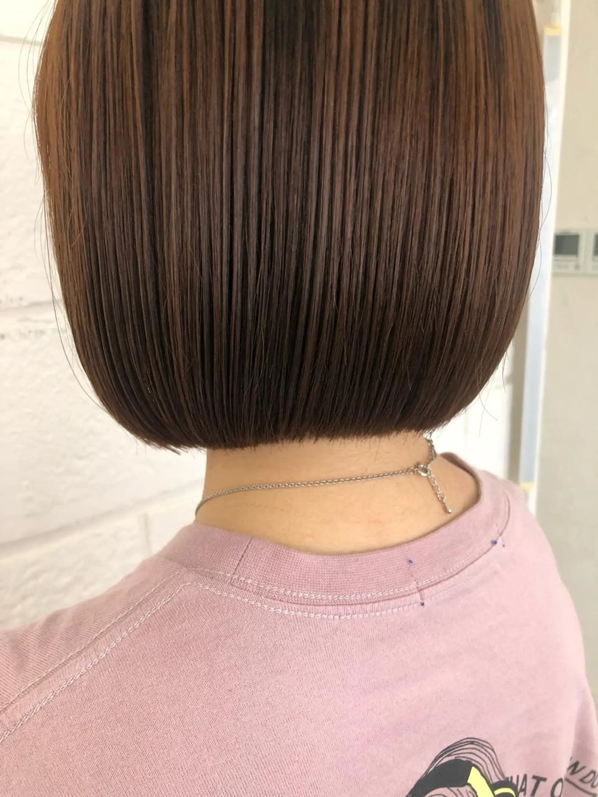 ショート ボブ miku🌿‬ メンズバレイヤージュのヘアスタイル