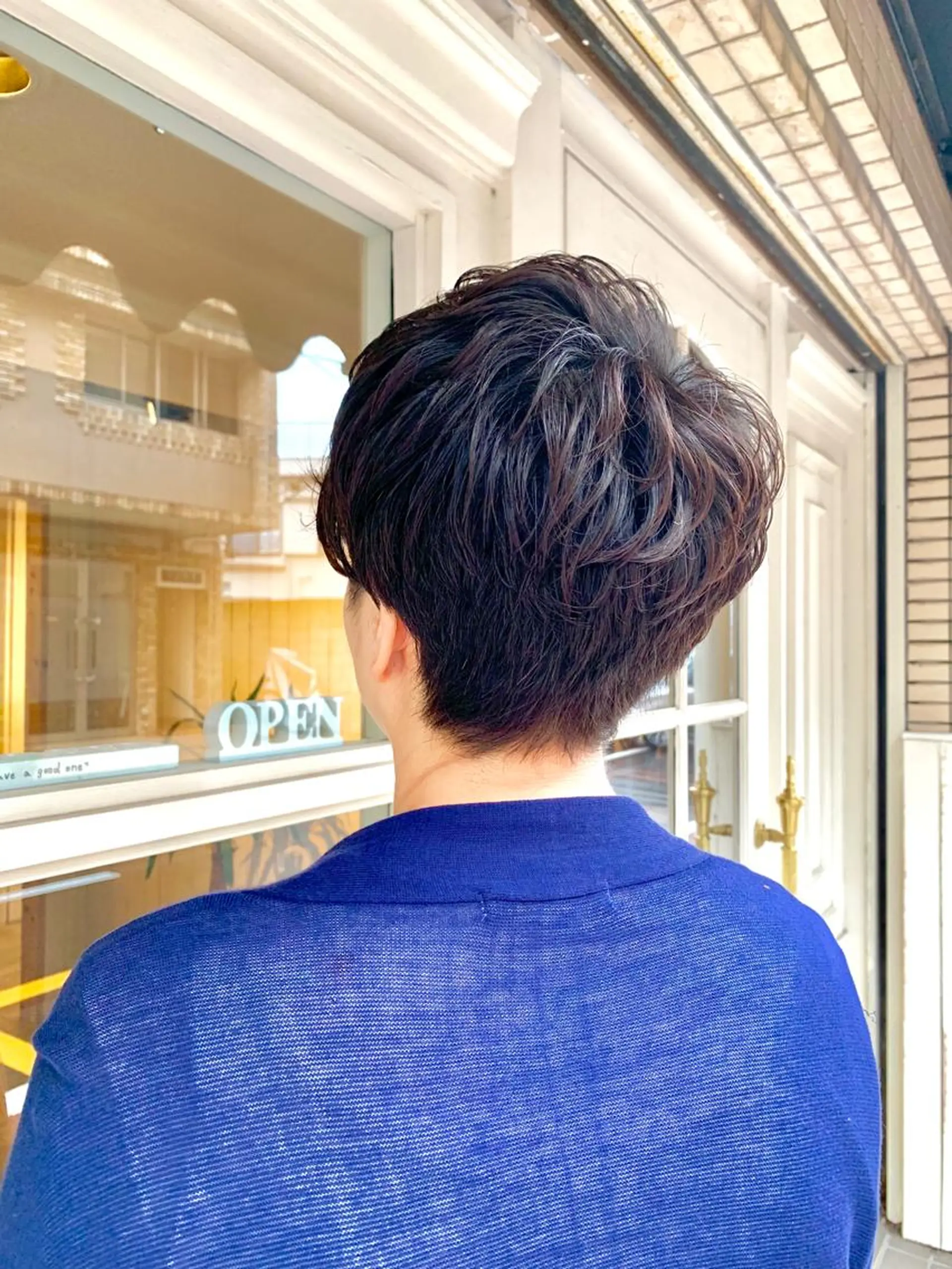 ショート パーマ カット パーマ トリートメント ナカジマ ハルカのヘアスタイル