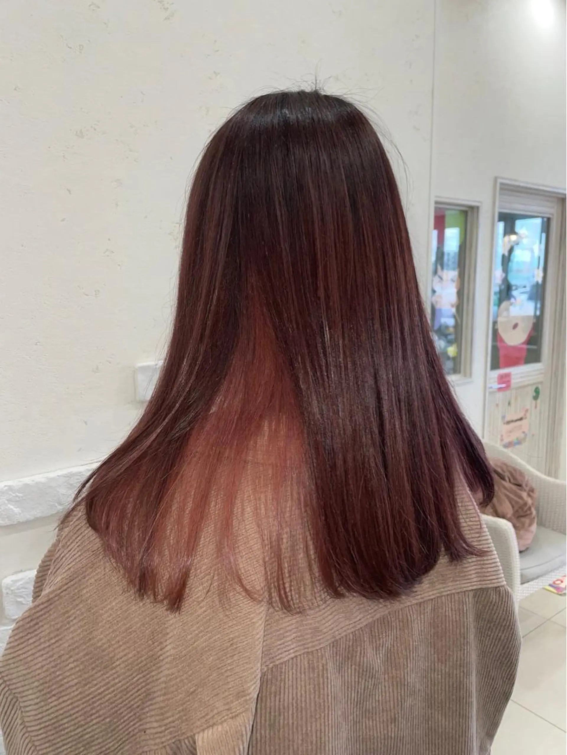 ロング カラー インナーカラー 太白区/白髪ぼかし ハイライト/千葉達人のヘアスタイル