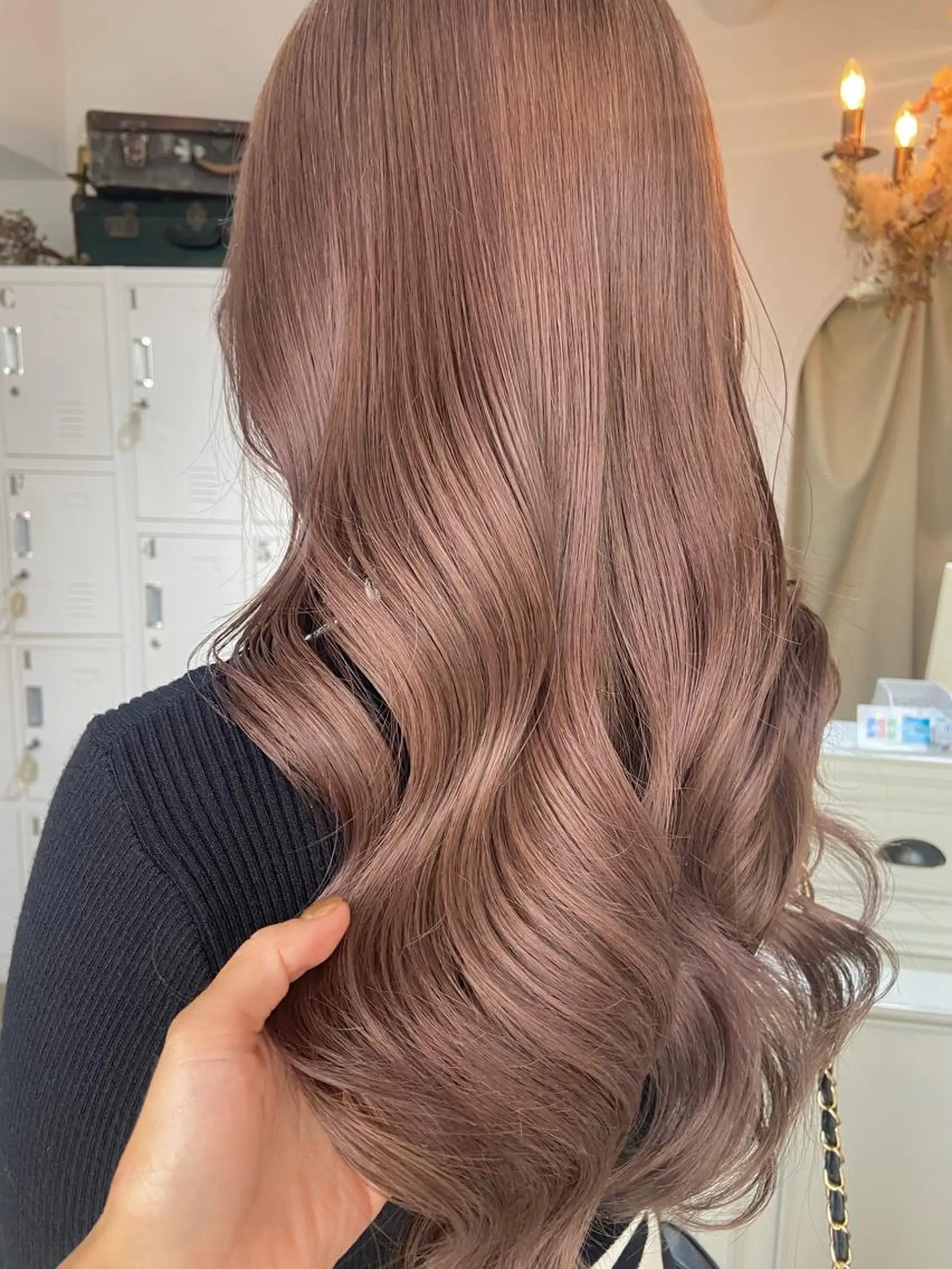 ロング カット ヘアカラー トリートメント ＨＩ ROのヘアスタイル