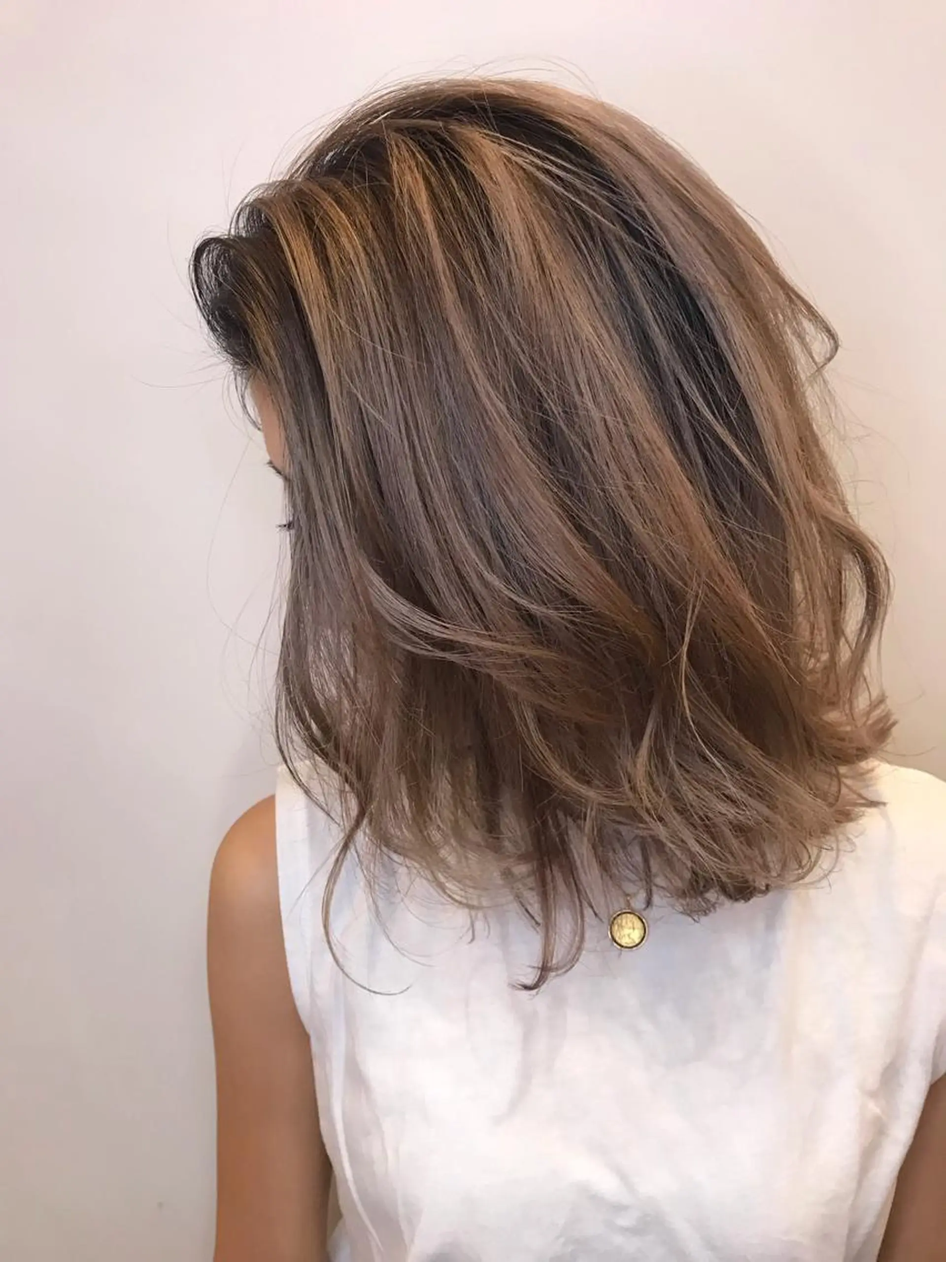 セミロング カラー シールエクステ⭐️ オオミタクヤのヘアスタイル