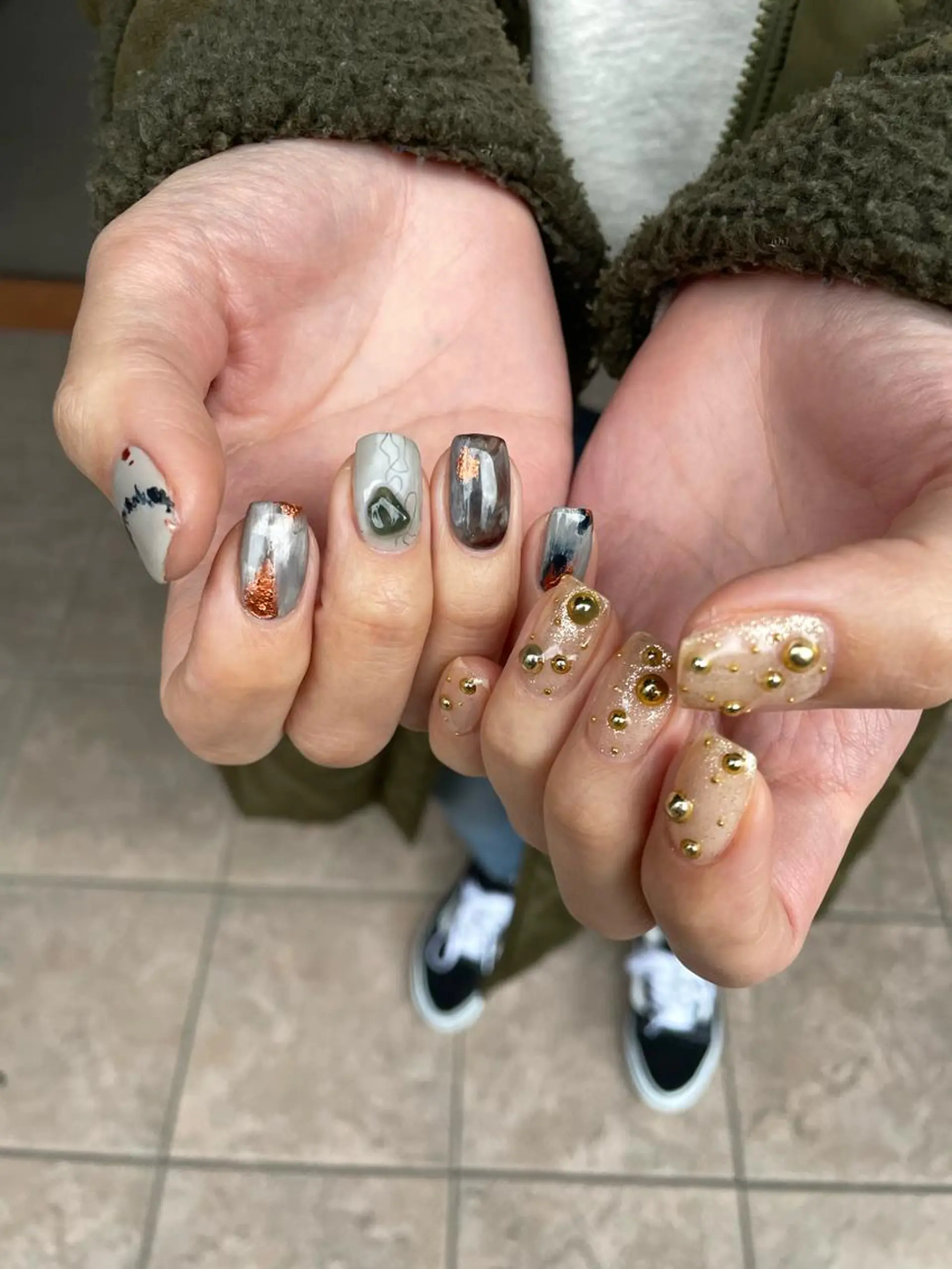 ネイル ニュアンスネイル シンプルネイル percent .%のネイルデザイン