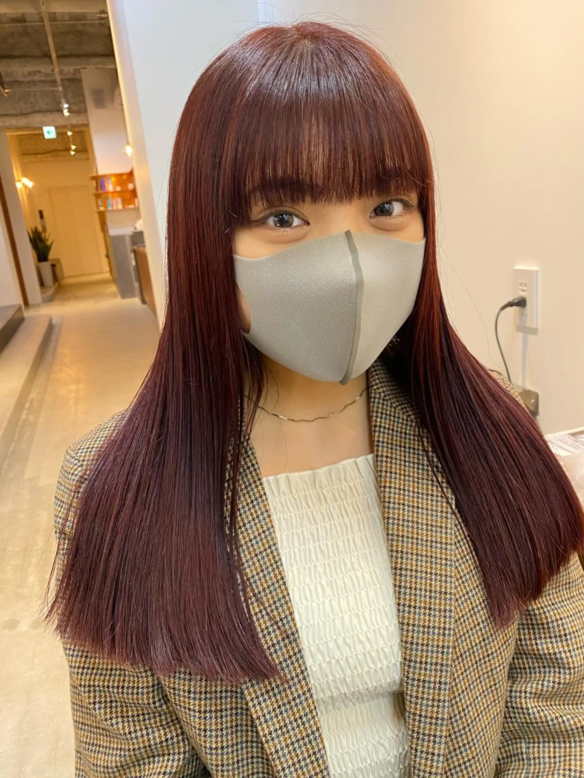 ロング カラー 砂原 ひよりのヘアスタイル