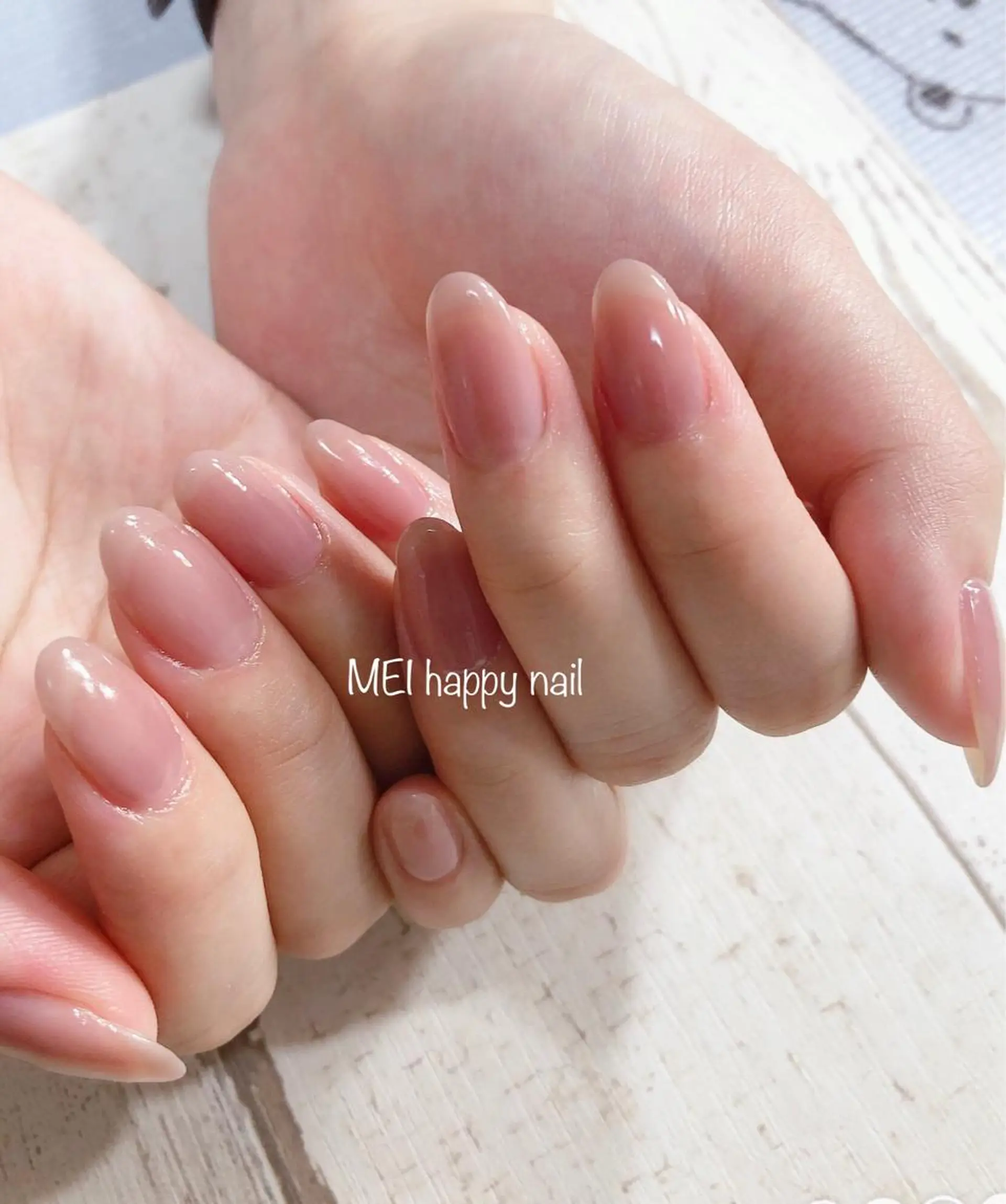 ネイル 北浦和 自爪育成ケアのネイルデザイン