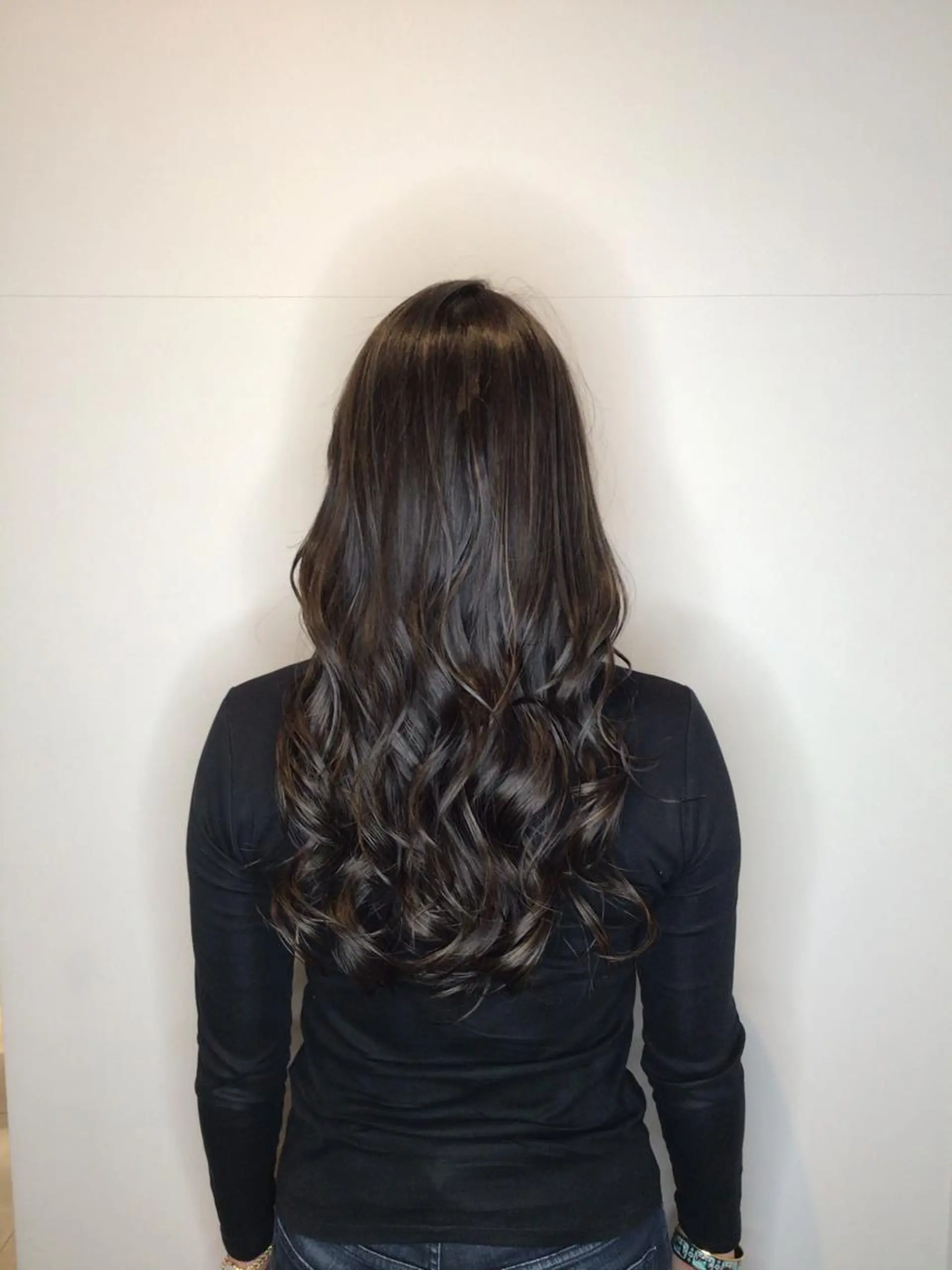 ロング カラー グレージュ ハイライトカラー ハイライト カット ヘアカラー 小川 舜人のヘアスタイル