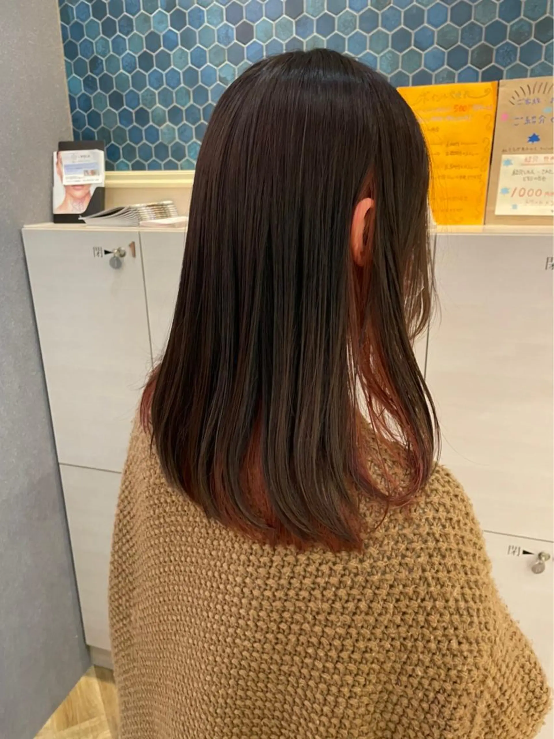 ミディアム カラー 大橋 拓実のヘアスタイル
