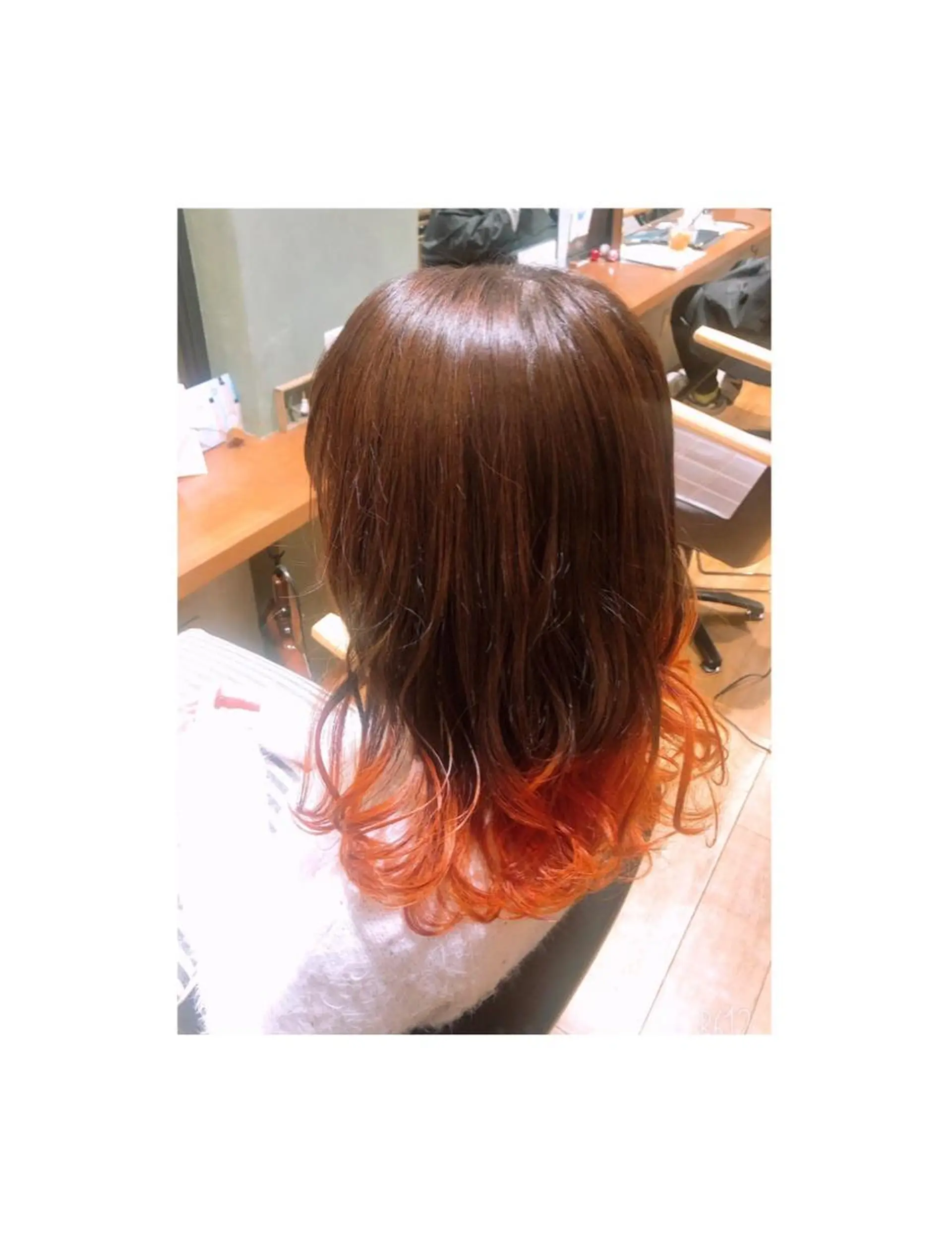 ミディアム カラー あらい なつみのヘアスタイル