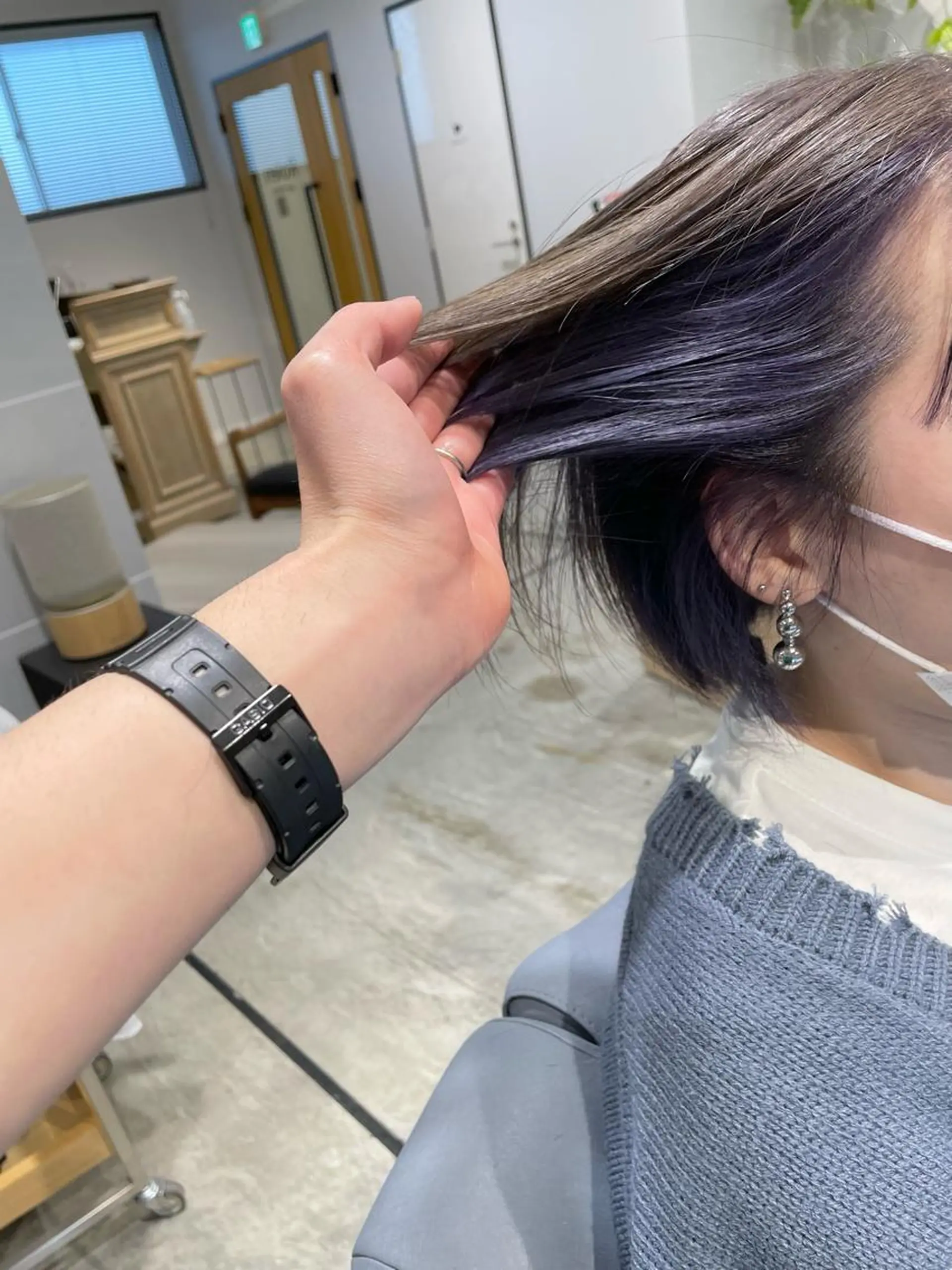 ミディアム キノシタ ナオユキのヘアスタイル