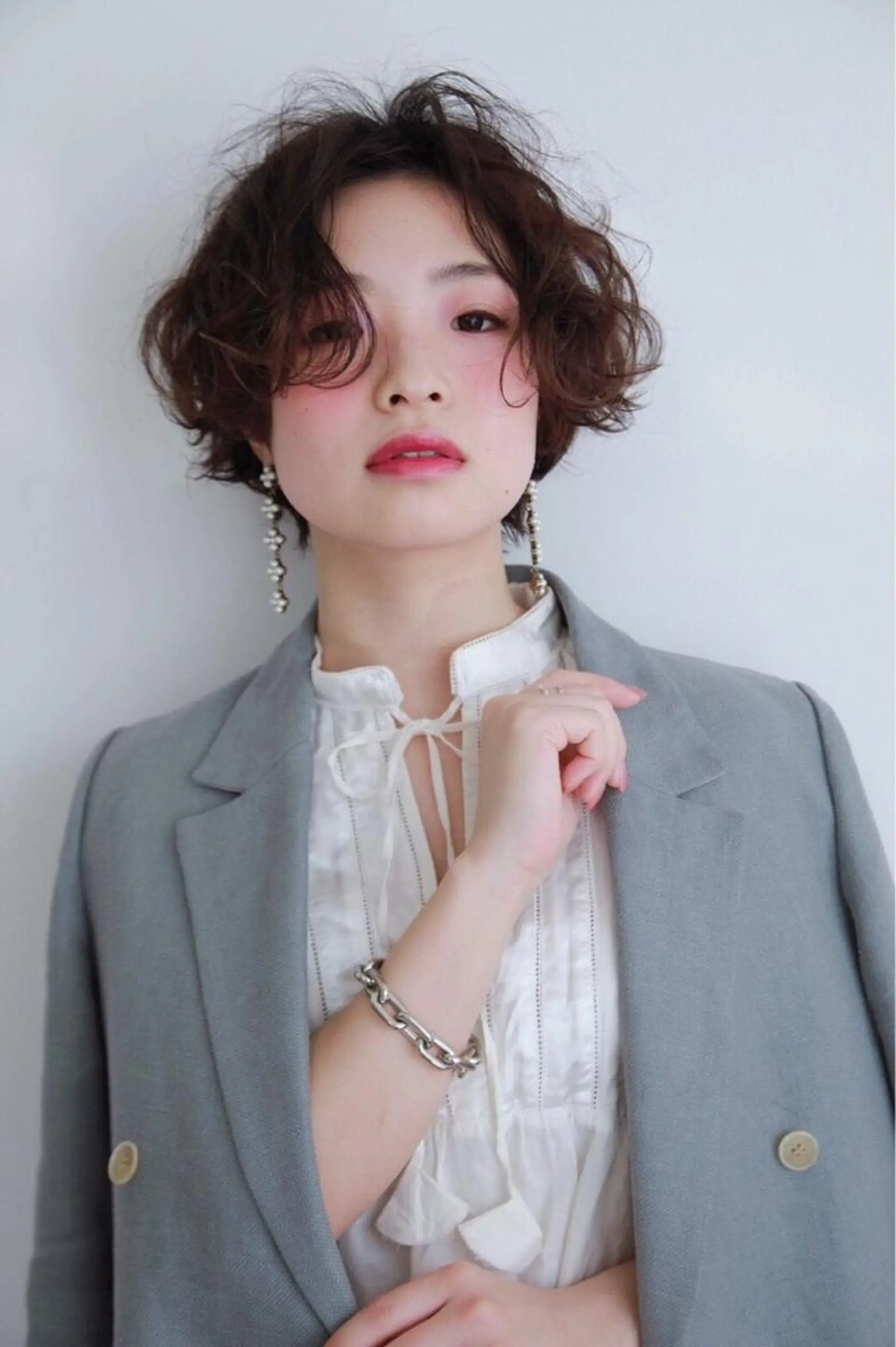 ショート カラー パーマ ヘアアレンジ マツエク・マツパ ショートボブ ボブ ショートヘア カット ヘアカラー トリートメント Kawaguchi Arisaのヘアスタイル