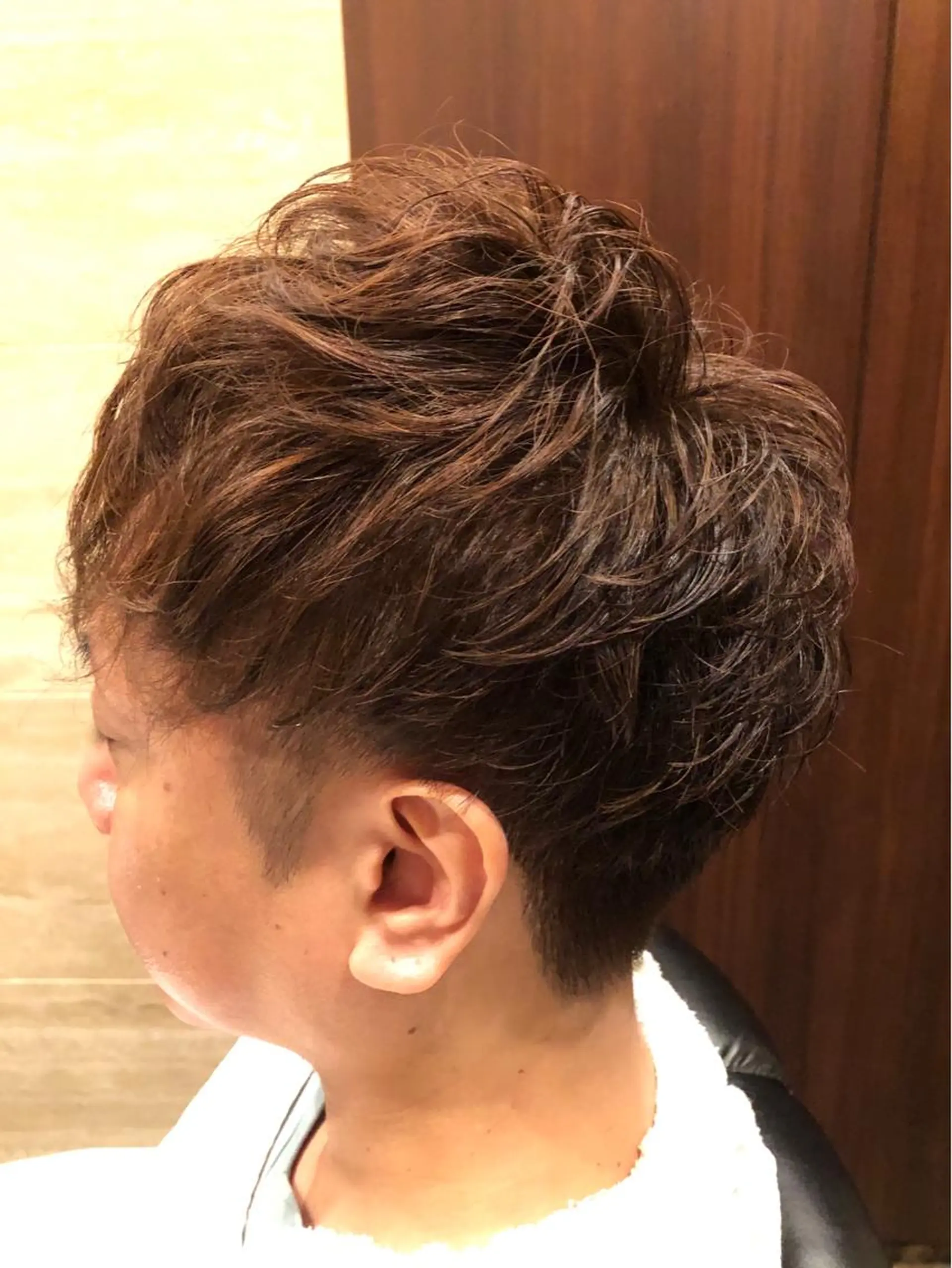 ショート パーマ メンズ 正野 菜津美のヘアスタイル