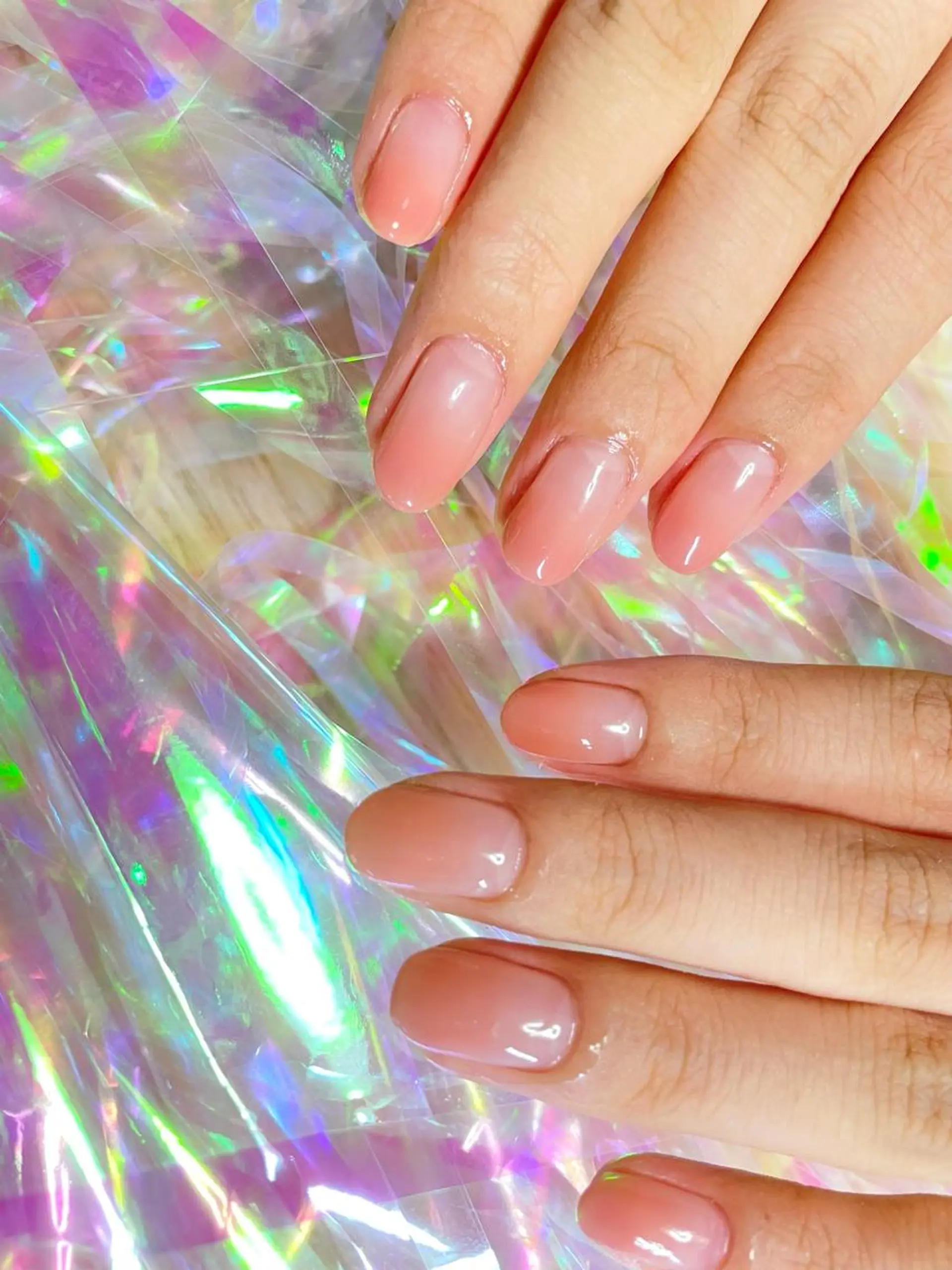 ネイル 23時まで❤︎韓国、 ワンホンネイルのネイルデザイン