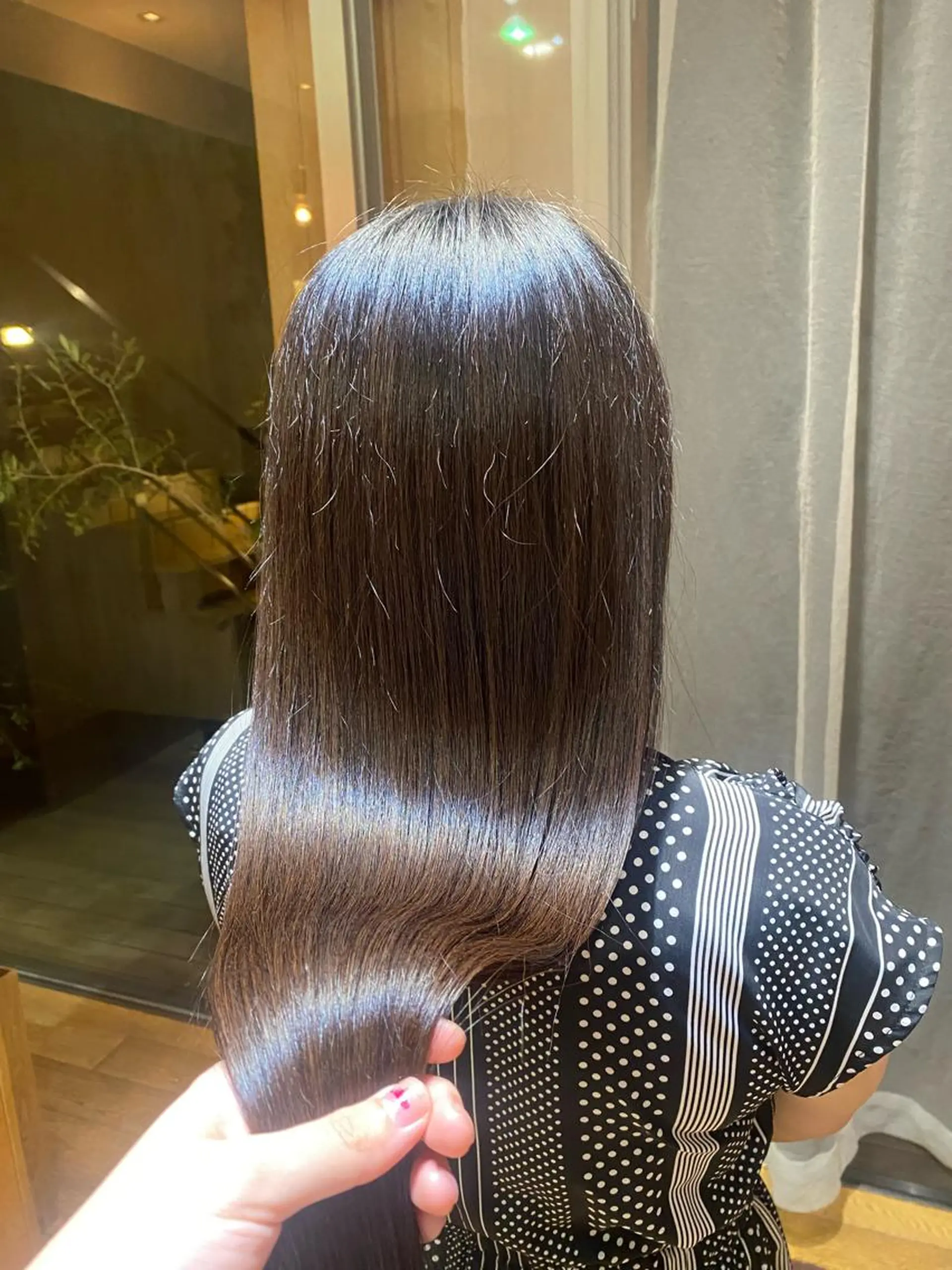 ロング ロング カット トリートメント 大人可愛い♡コテ巻き パーマ🌼杉田 萌恵のヘアスタイル