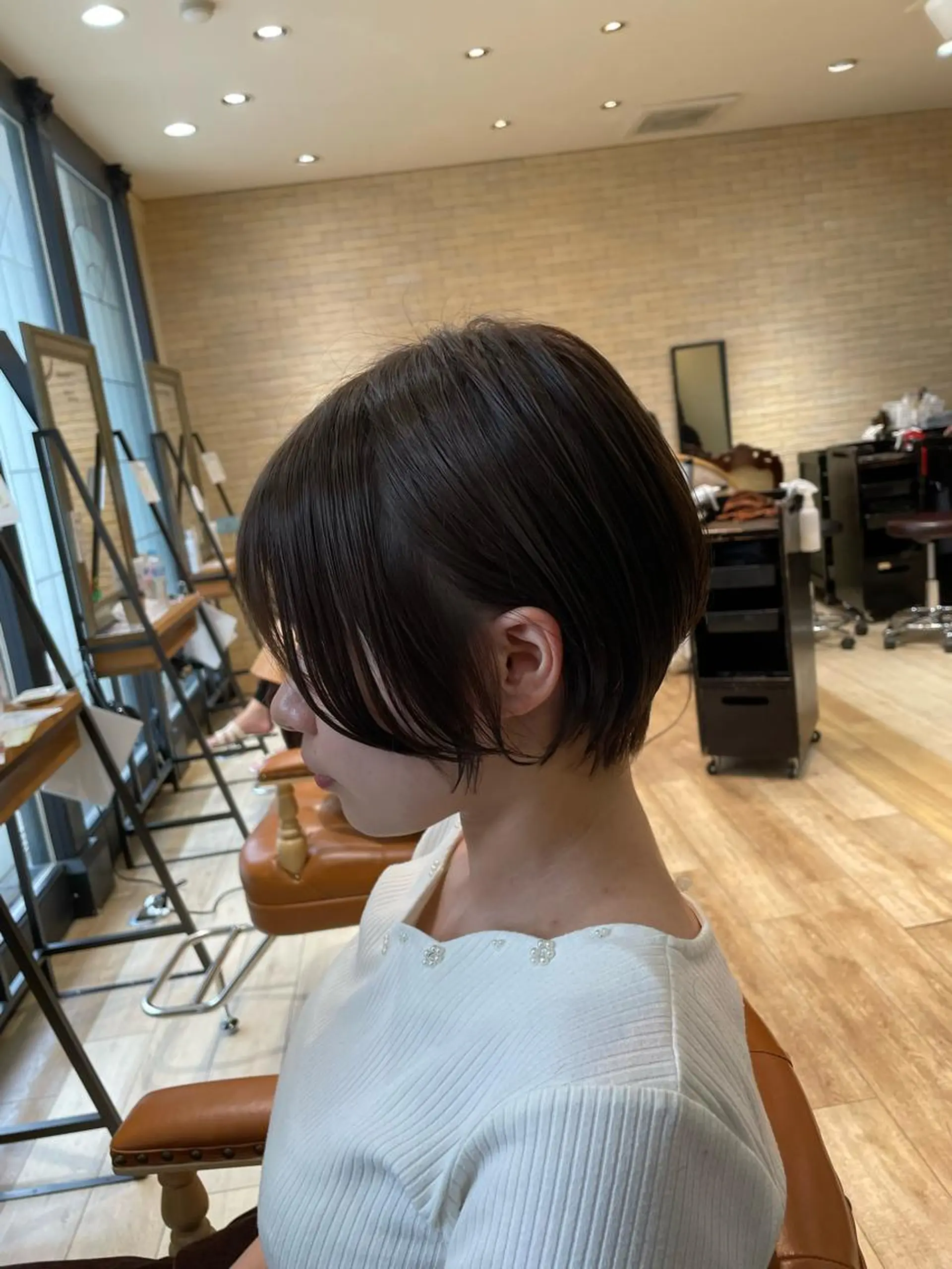 ショート くびれヘア ショートヘア 亀川蓮 Agu hairのヘアスタイル
