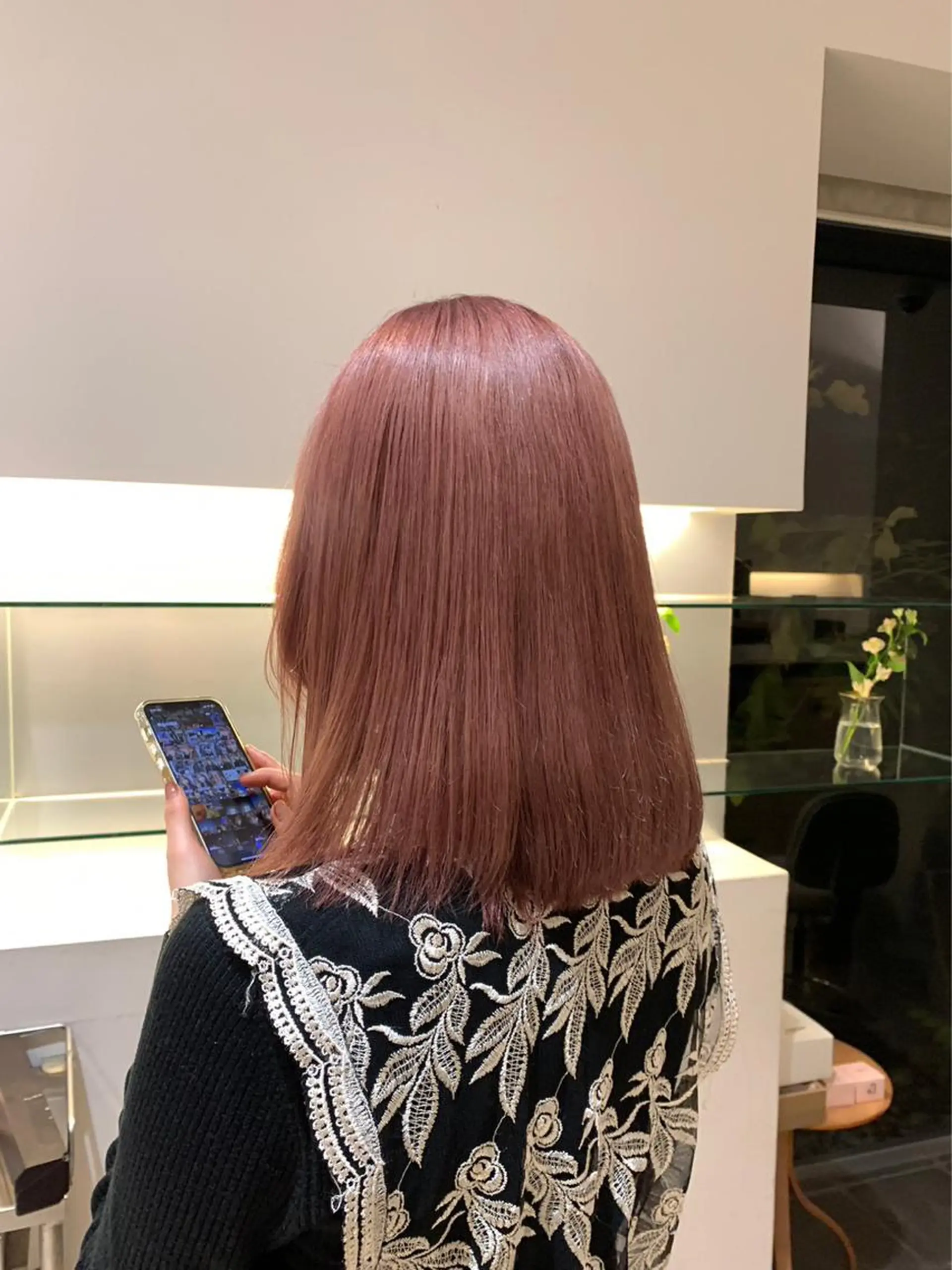 ミディアム ボブ ハイライト 髪質改善 レイヤーカット 🌷大澤ゆい🌷 stylistのヘアスタイル