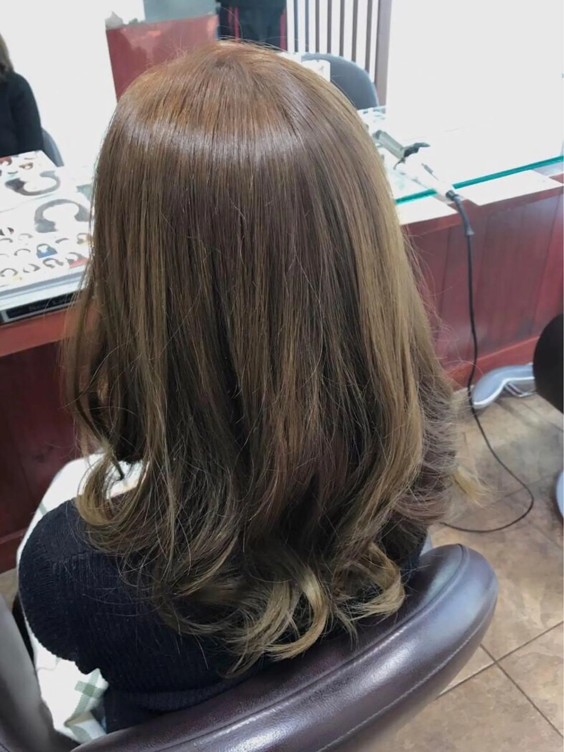 ミディアム カラー 星 沙織のヘアスタイル