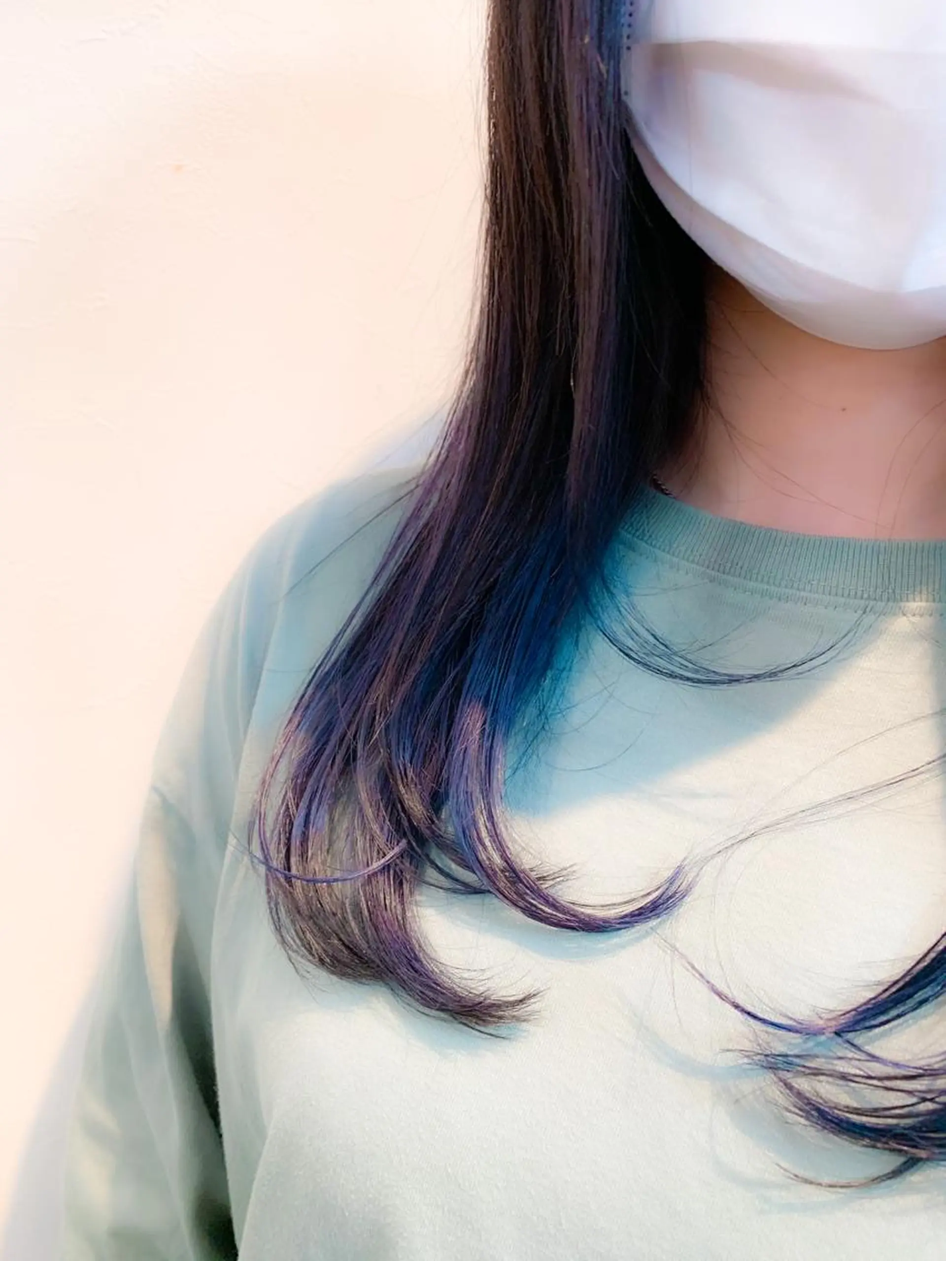 セミロング 髪質改善ストレート/ ブリーチ／渋谷　福田のヘアスタイル