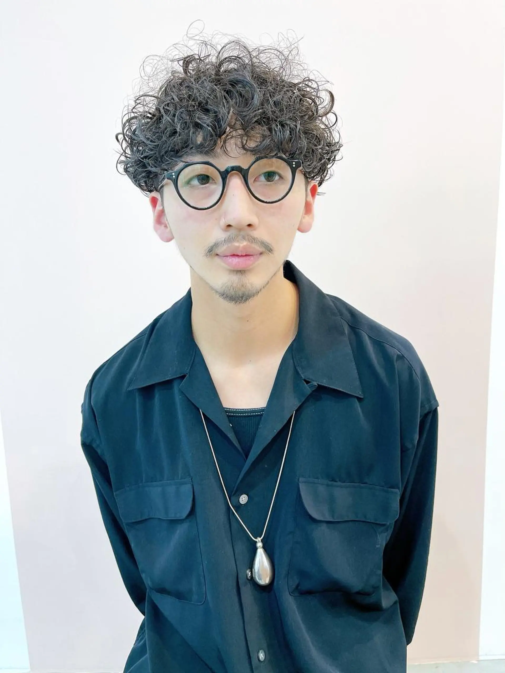 ショート パーマ メンズ マッシュ メンズパーマ メンズパーマ タカキリョウのヘアスタイル