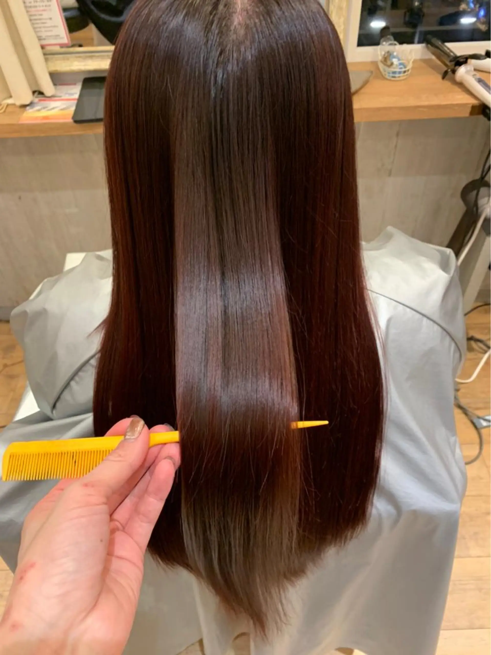 ロング 髪質改善 トリートメント カット トリートメント 淡色ふんわりhair 新宿satomiのヘアスタイル