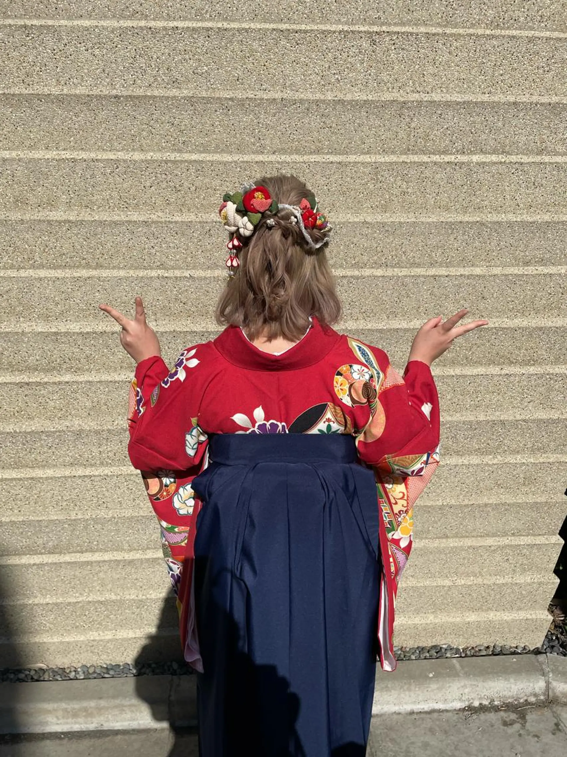 ミディアム 卒業式のヘアスタイル 学生 韓国風ヘア 着付け 当日予約大歓迎💕/ Chisatoのその他イメージ