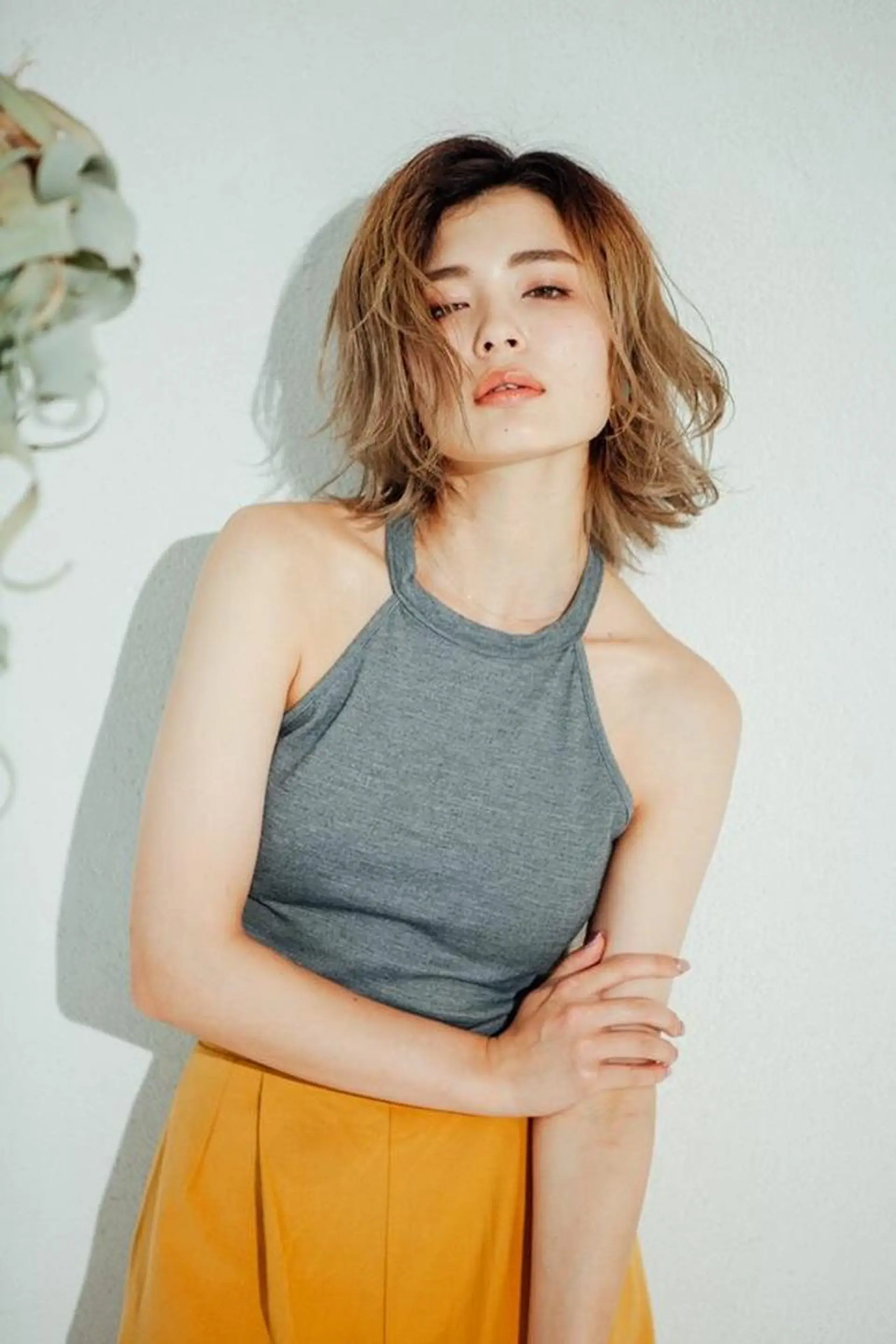 ミディアム カラー ブリーチ 舘野 太嘉宏のヘアスタイル