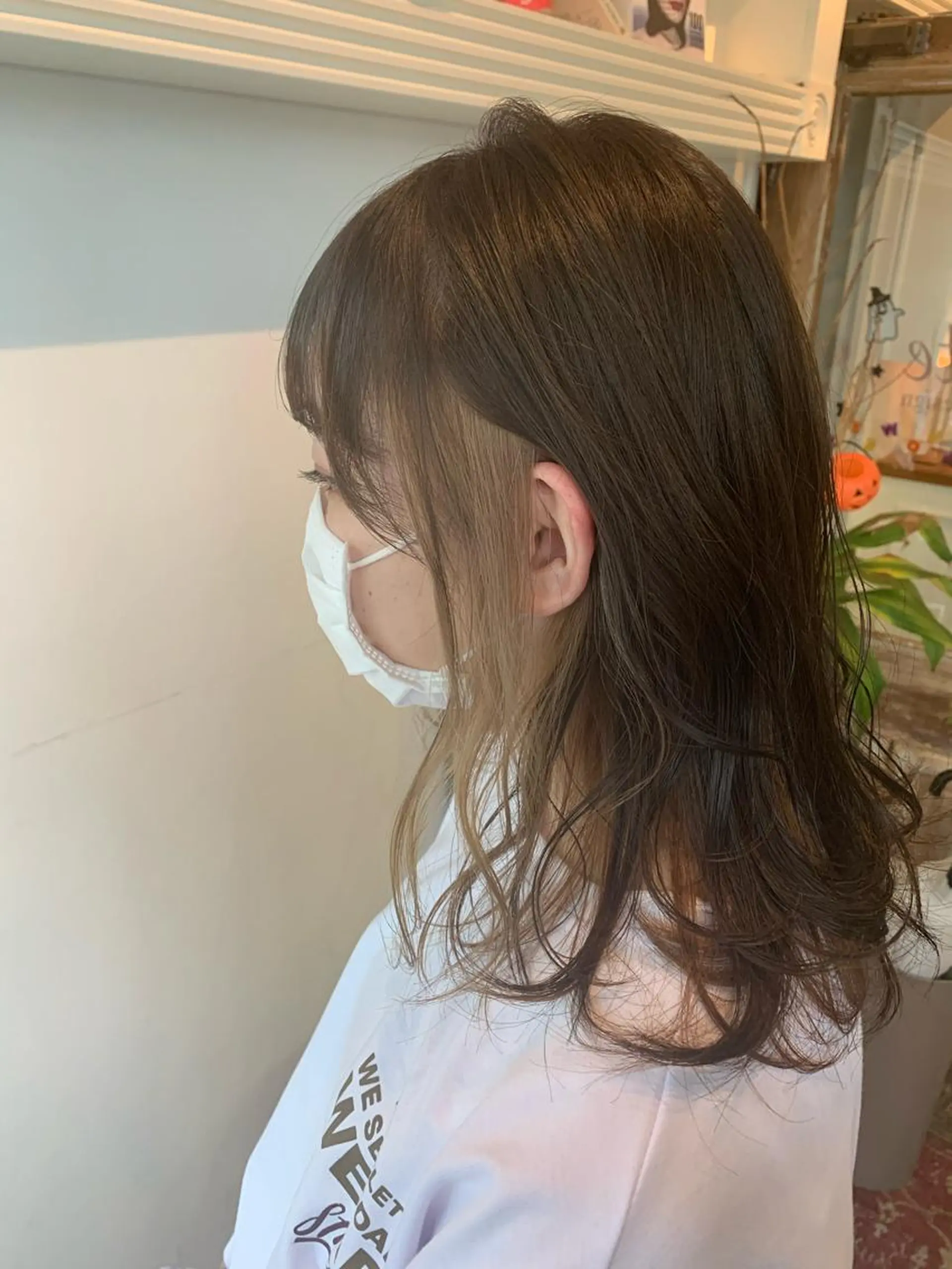 セミロング カラー ヘアアレンジ ヘアカラー トリートメント 山崎 澪 レイヤーカット/大宮のヘアスタイル