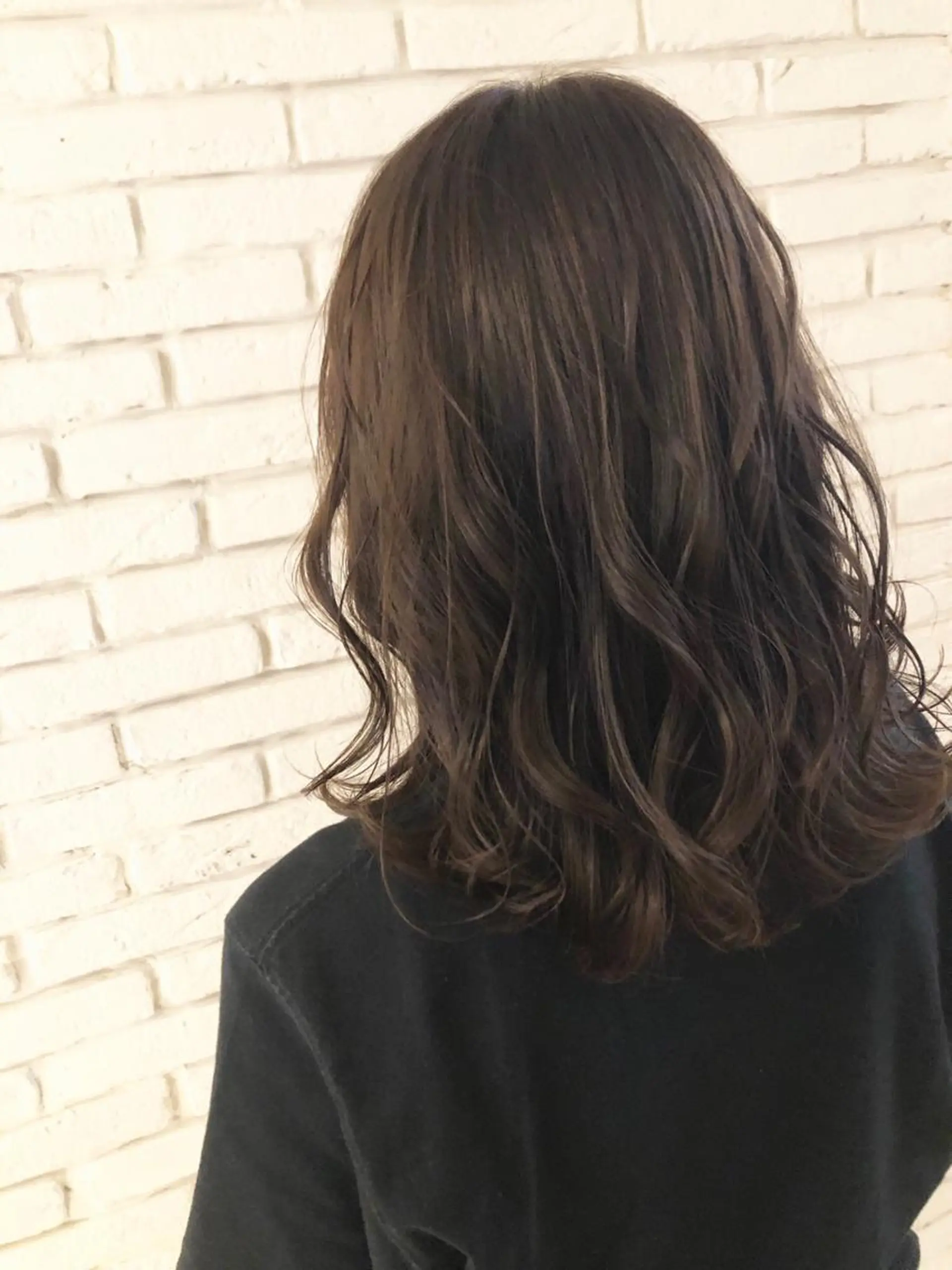 セミロング カラー 宮下 浩一のヘアスタイル