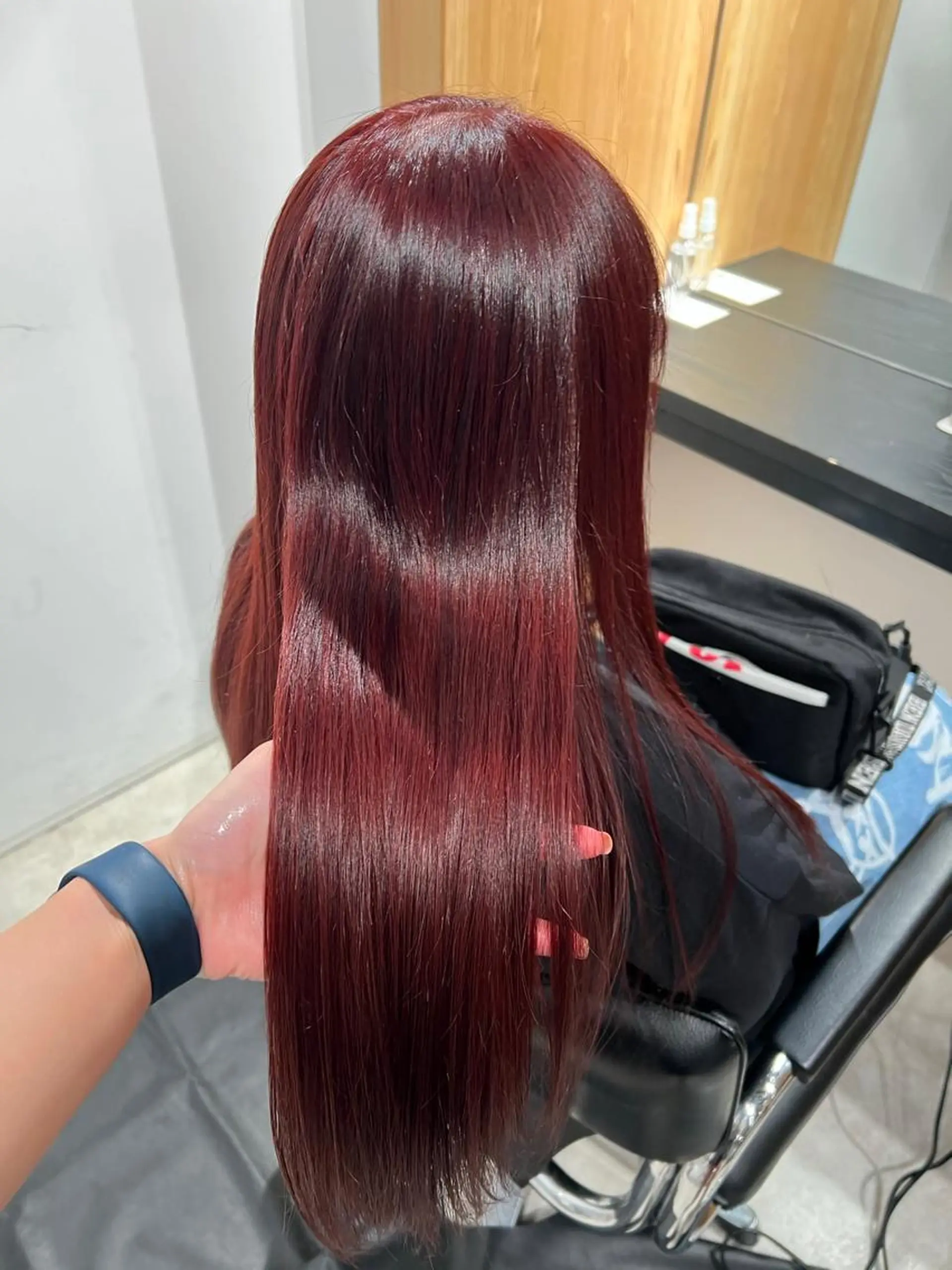 ロング ヘアカラー トリートメント 艶髪 mayuka💖のヘアスタイル