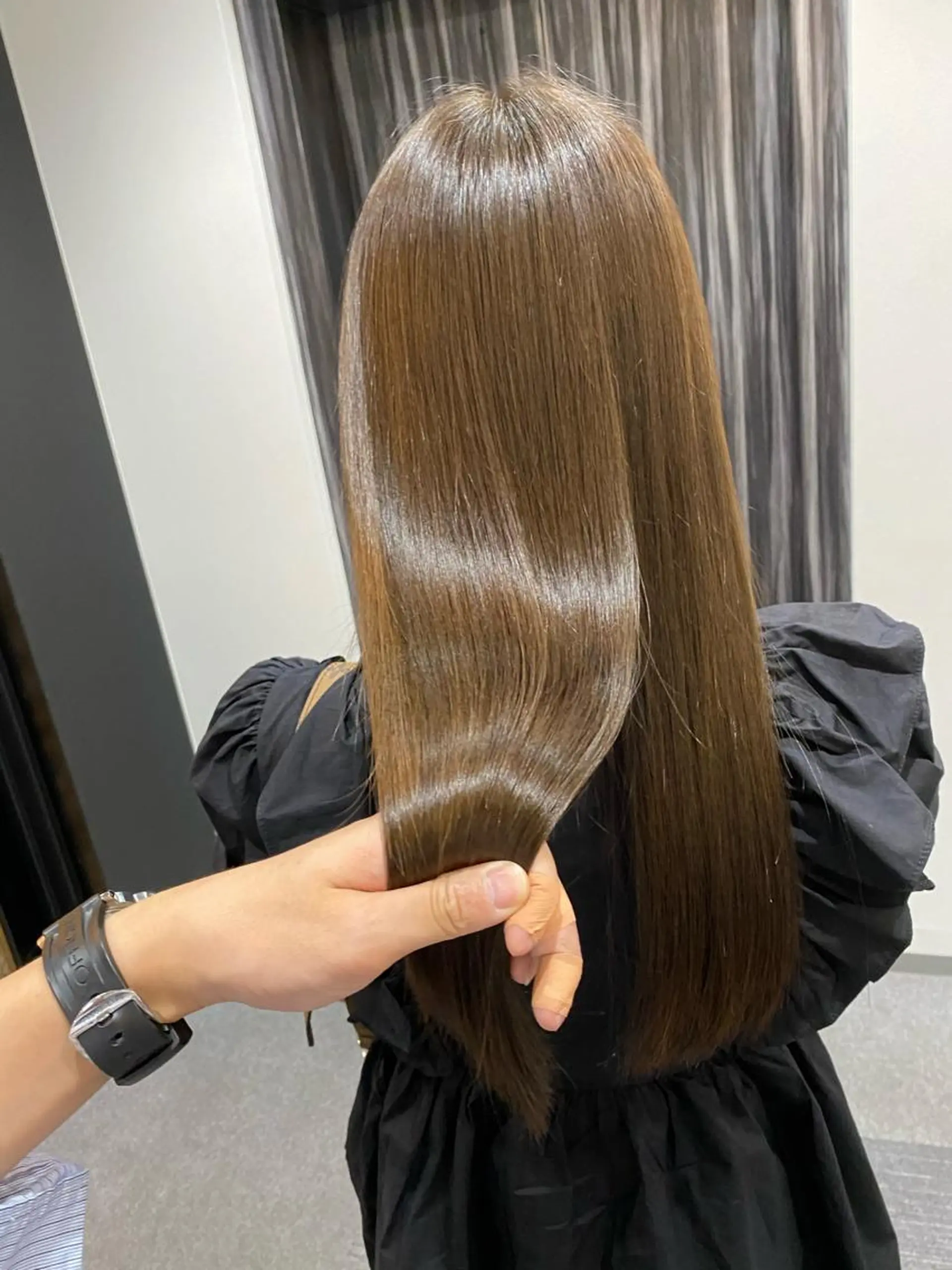 ロング 髪質改善 ボブ、縮毛矯正👑 心斎橋/高城涼也のヘアスタイル