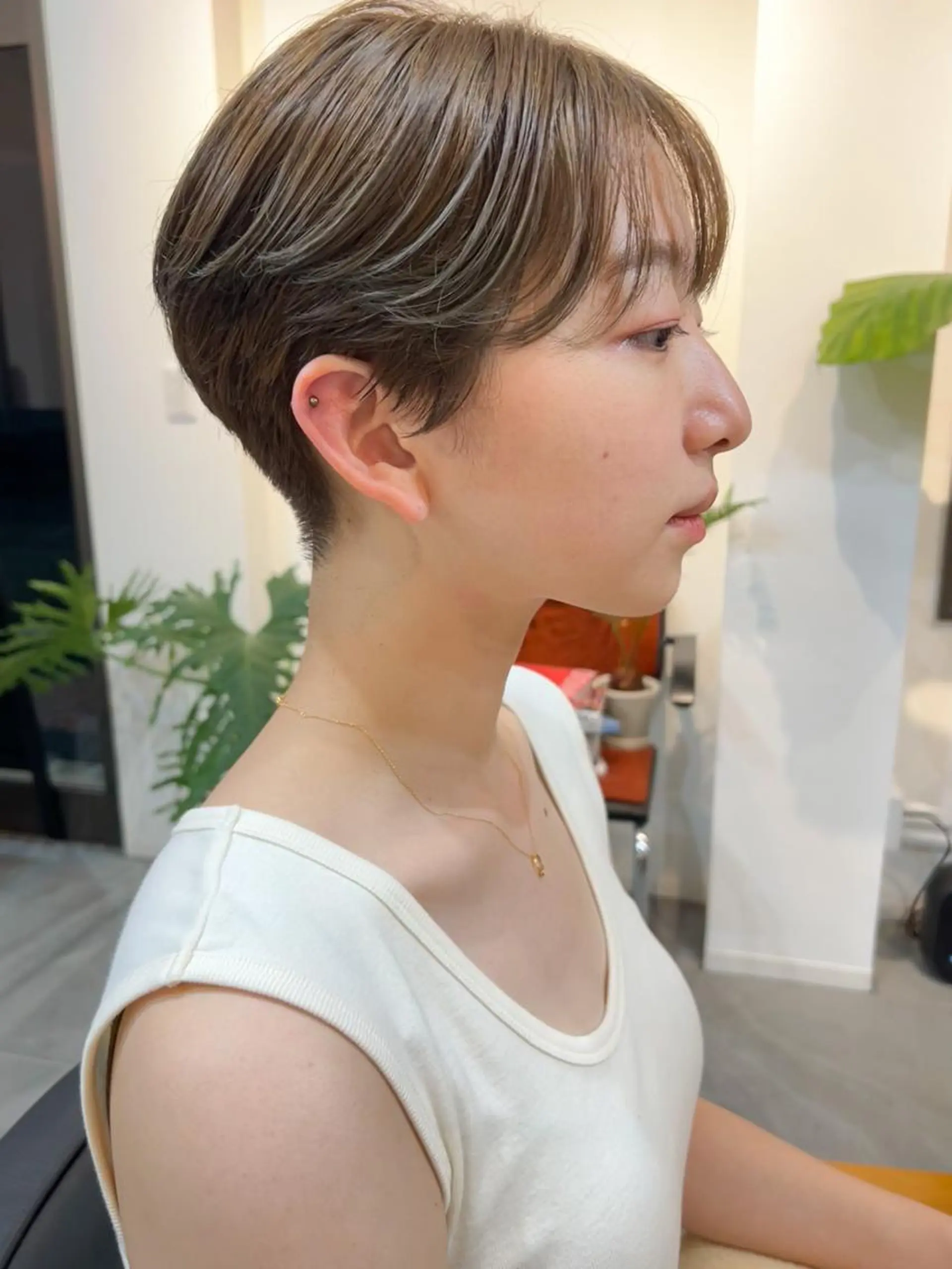 ショート カラー 切りっぱなしボブ ショートボブ ベージュカラー ブリーチ ケアブリーチ 蔵前 デザインカット KOBAYASHIのその他イメージ