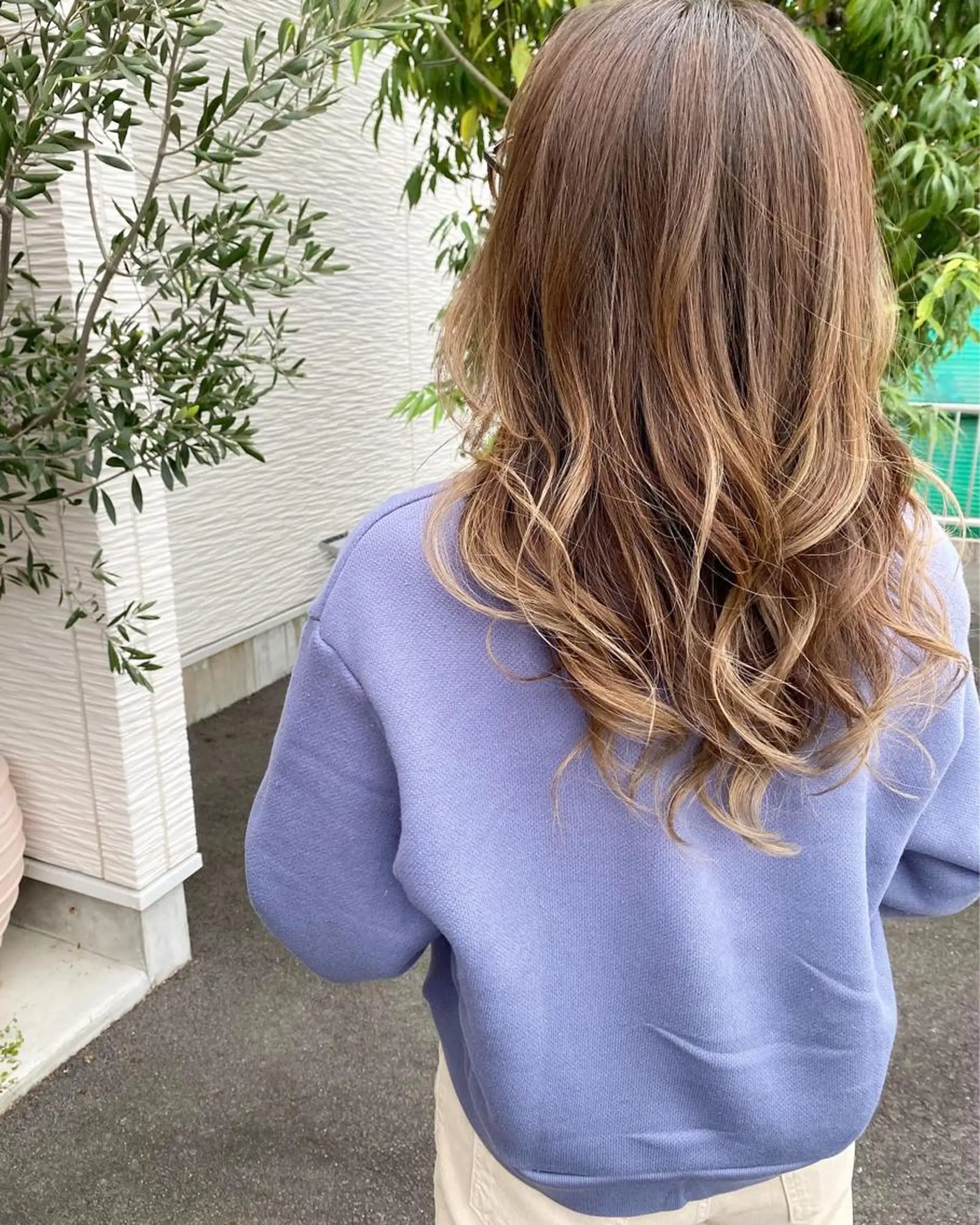 セミロング カラー ブリーチ グラデーションカラー ハイライトカラー ハイライト カット ヘアカラー トリートメント 【浜松・豊橋】 ニシモトのヘアスタイル