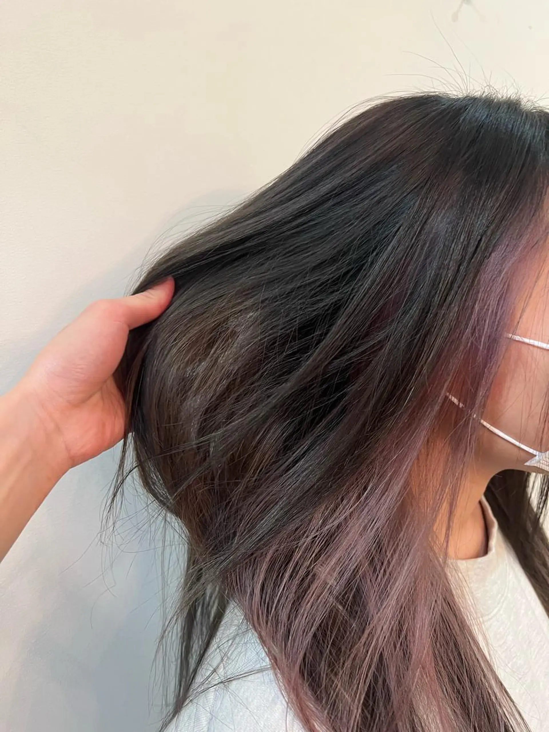 セミロング 似合わせレイヤー ＆透明感カラーのヘアスタイル