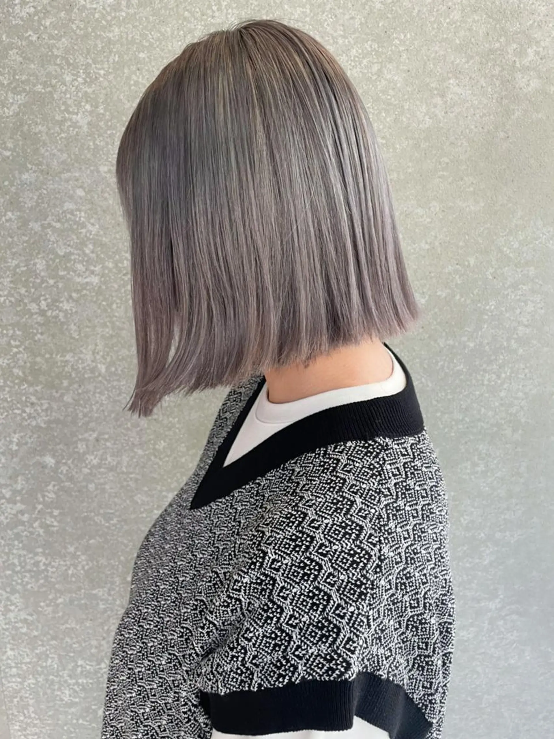 ミディアム パーマ カラー ヘアアレンジ グレージュ カット ヘアカラー トリートメント ITbyALBUM 八王子店のヘアスタイル