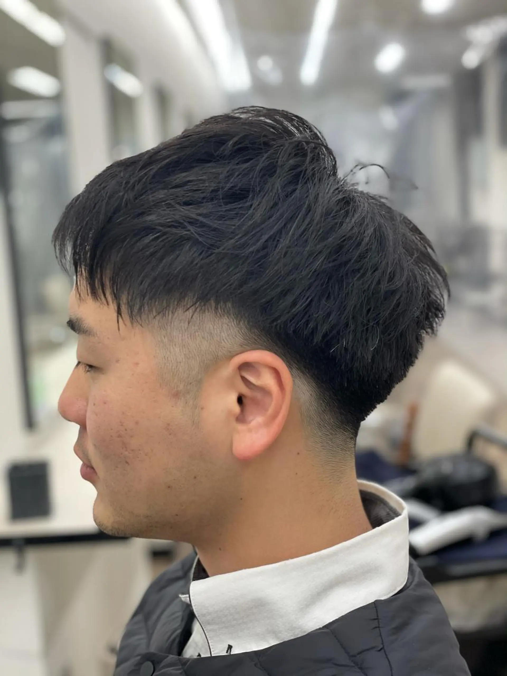 パーマ メンズ フェードカット 刈り上げ 栄/久屋大通り/韓国 /透明感/横山🩵のヘアスタイル