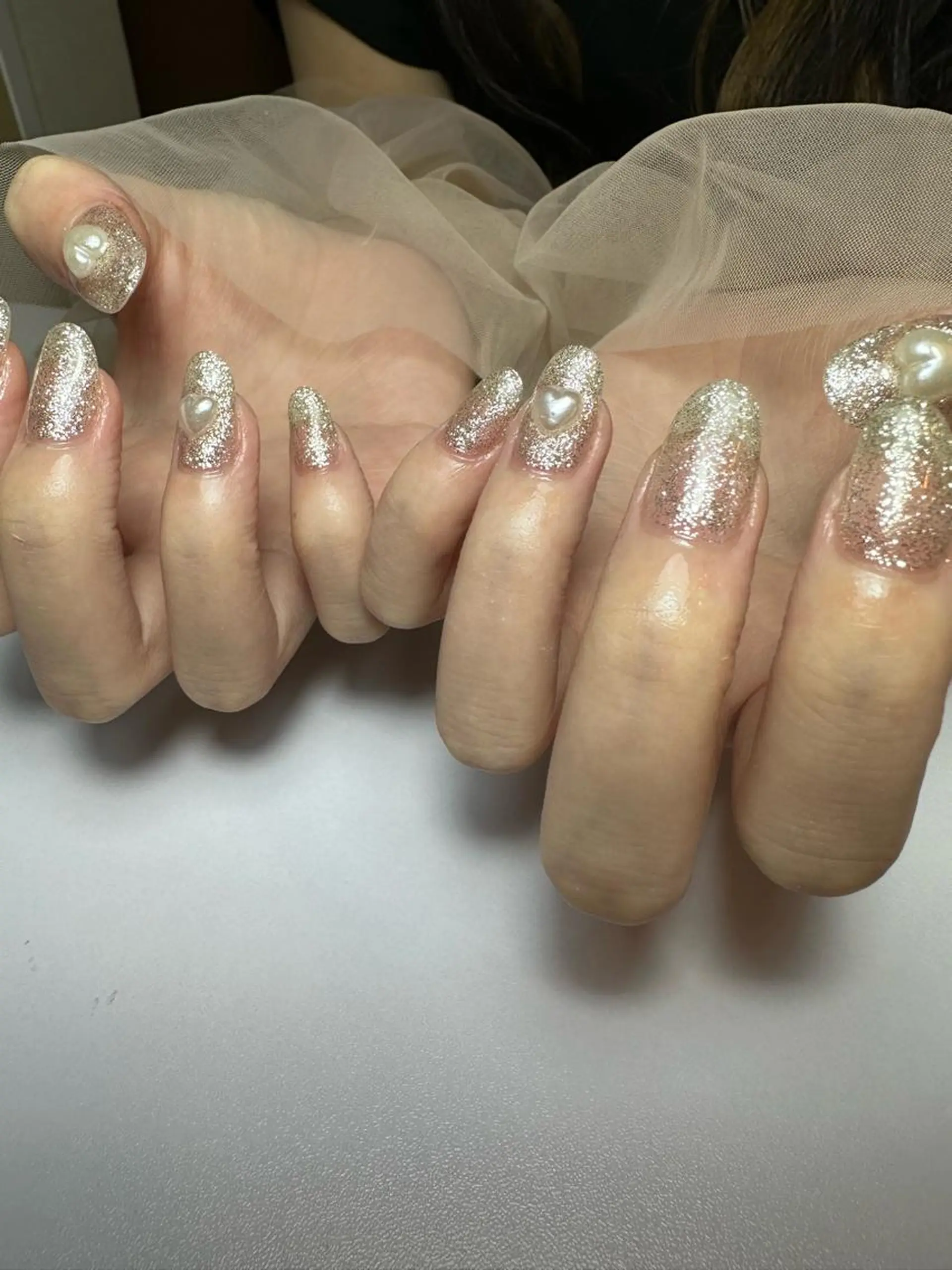 セミロング shandy nailのネイルデザイン