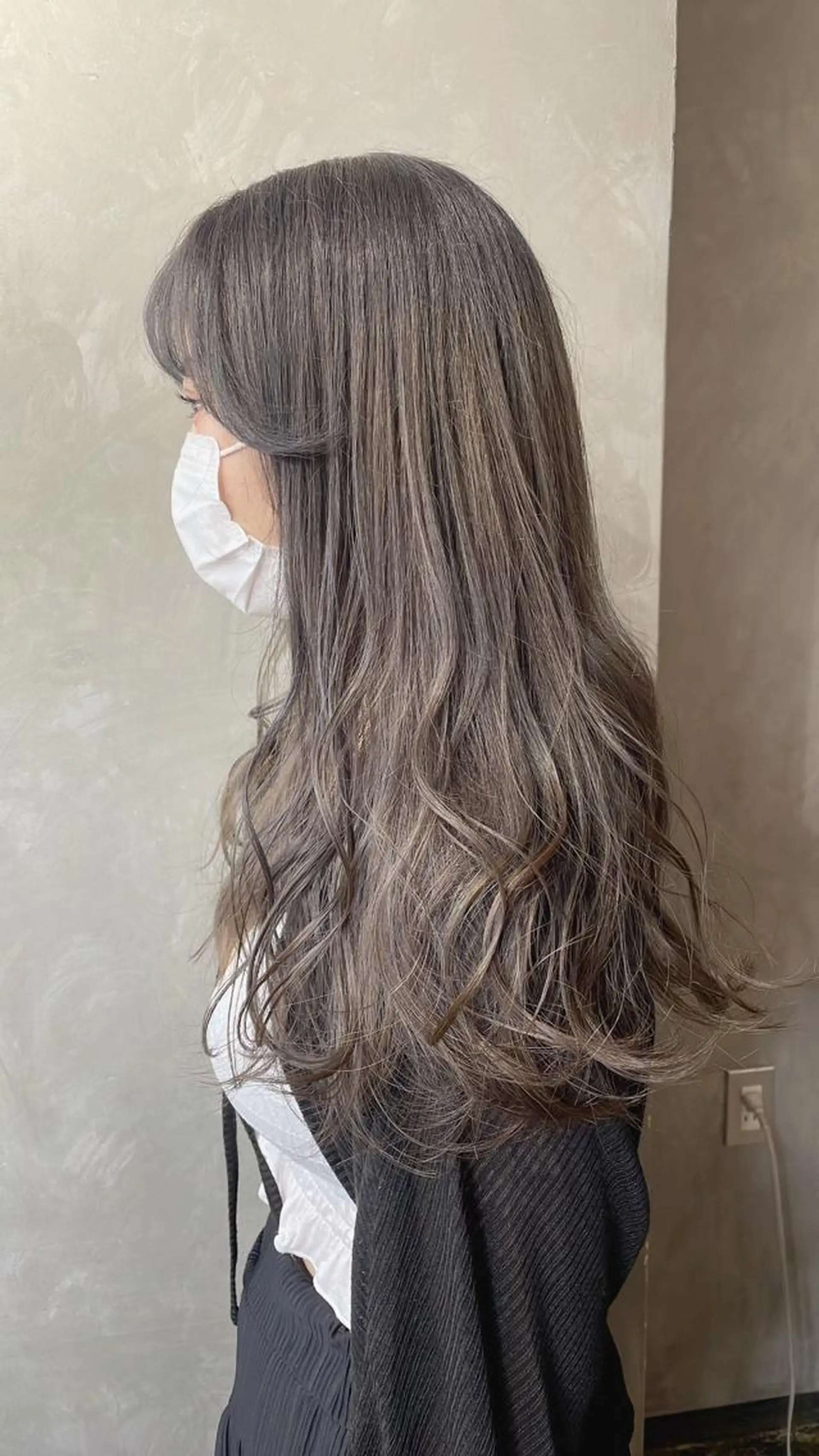 ロング カラー ヘアカラー 梅田美容室 山崎海波のヘアスタイル