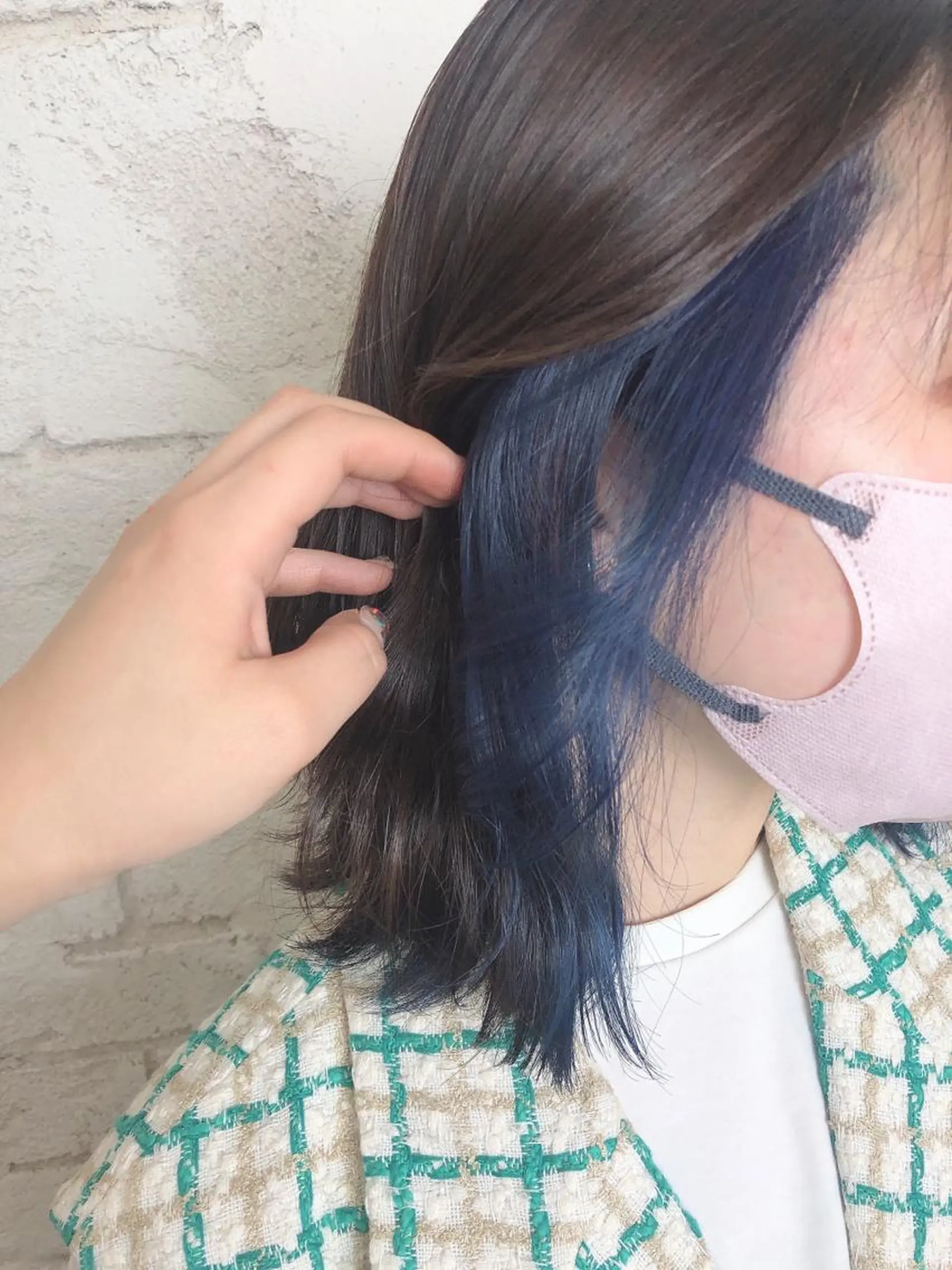 セミロング カラー カット ヘアカラー トリートメント ヘッドスパ ヘアセット ️韓国ヘア／レイヤー カットYūka❤️のヘアスタイル