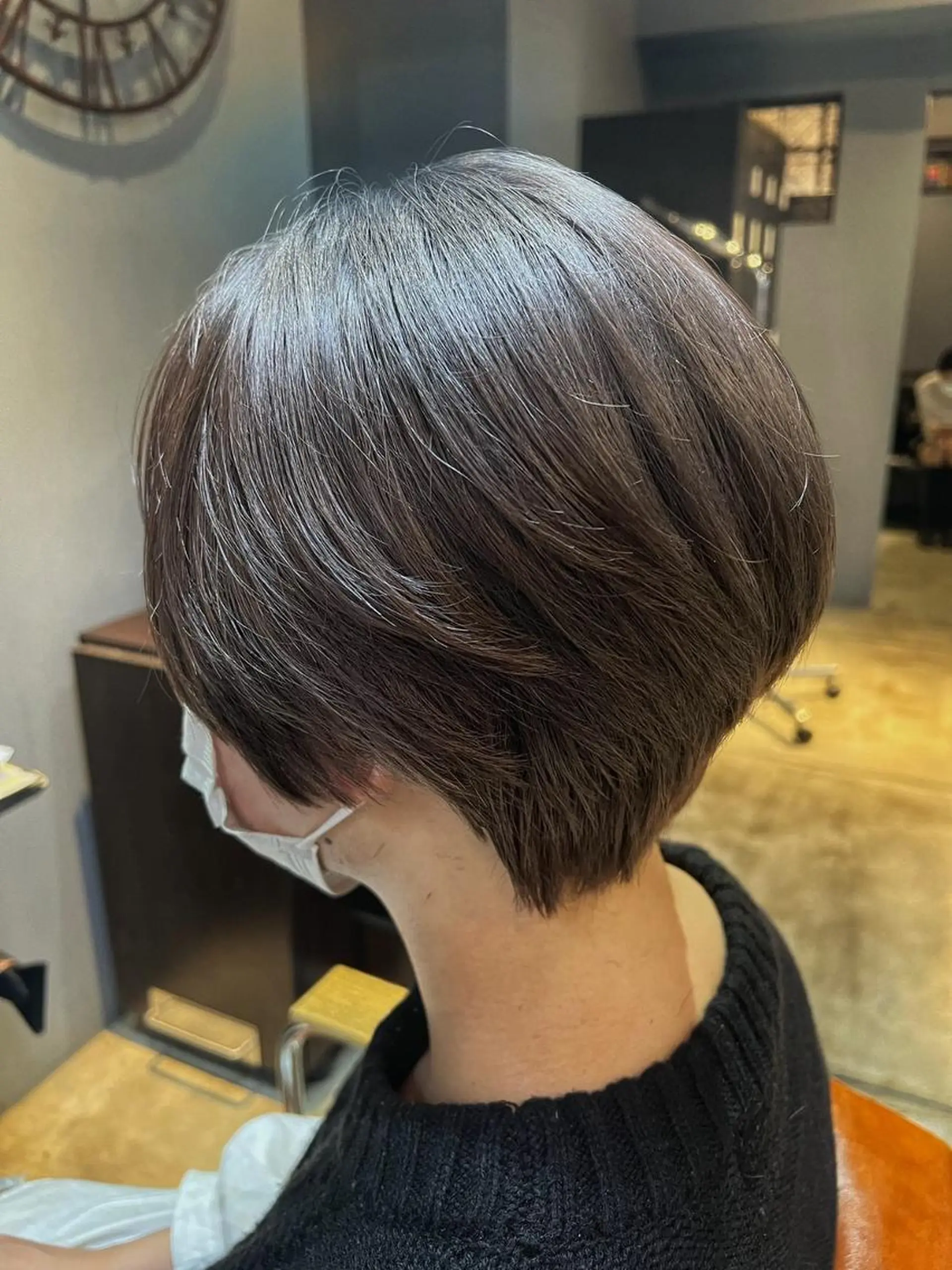 ミディアム カラー ミディアムパーマ アディクシーカラー アッシュ バレイヤージュ ミストバング カット ヘアカラー トリートメント ヘアセット 初めでも安心🌟 newi町田✂のヘアスタイル