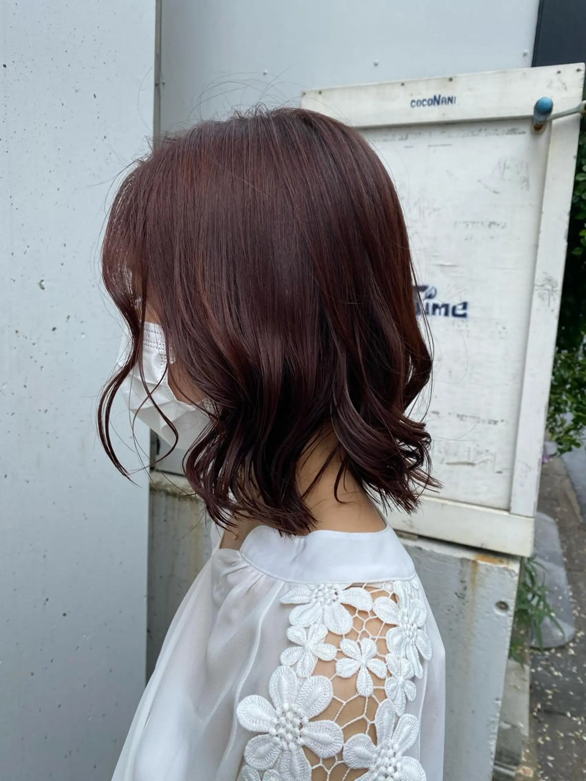 ミディアム カラー ブラウンカラー レッドカラー レッドブラウン お任せヘア☘️☘️ 及川渚のヘアスタイル