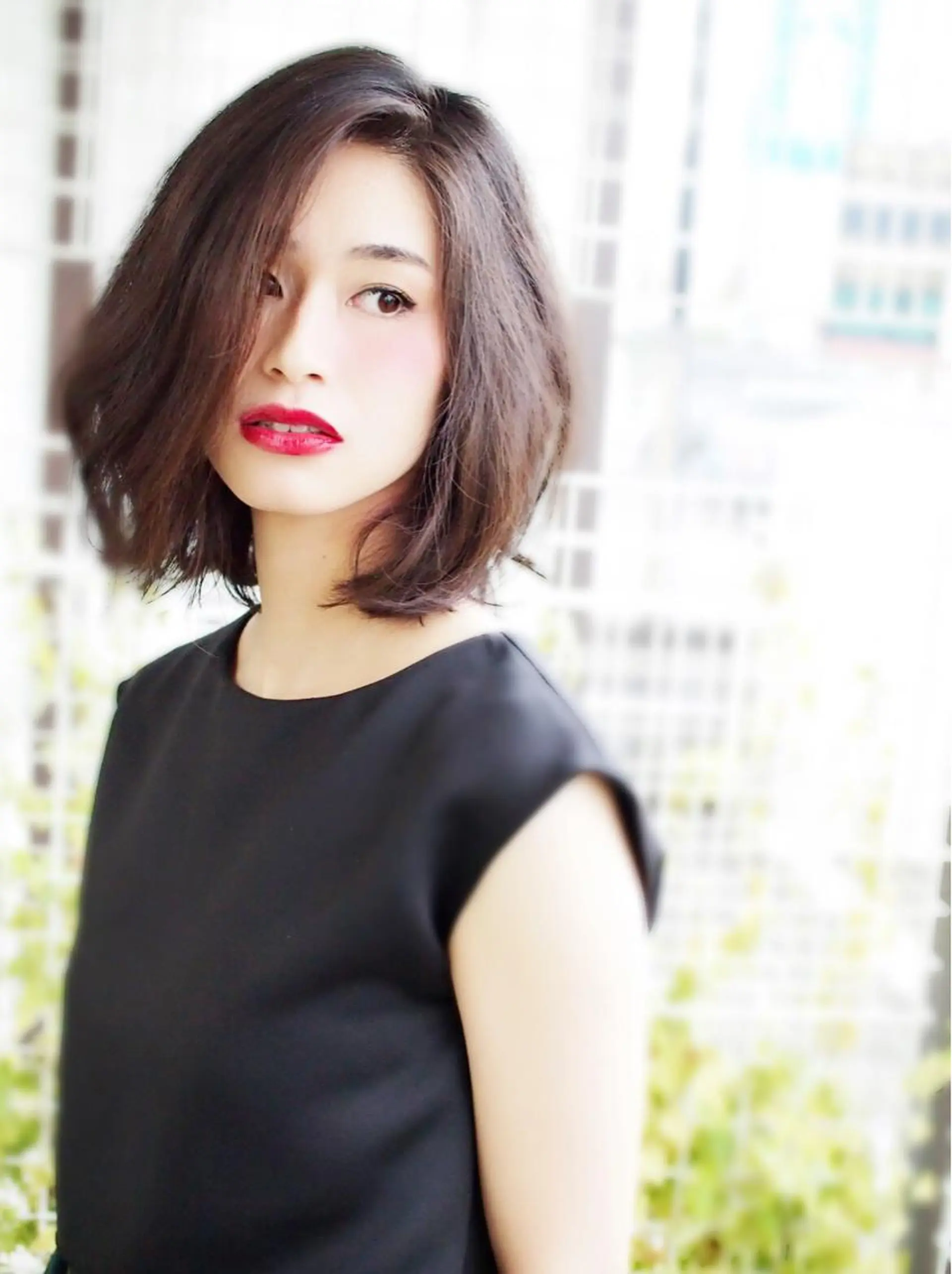 ミディアム パーマ 中村 海のヘアスタイル