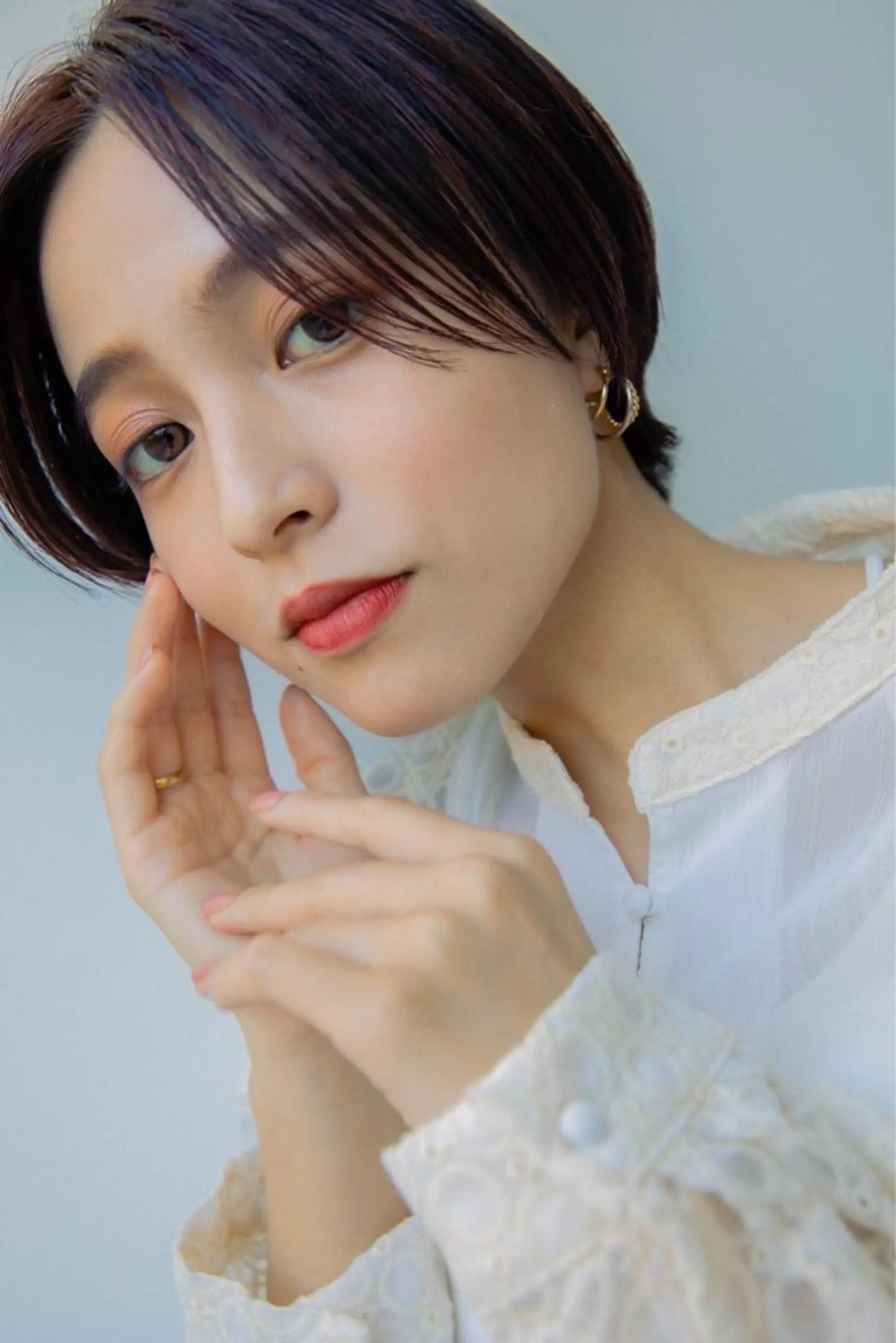 ショート カラー ヘアアレンジ バレイヤージュ ブリーチ ケアブリーチ ダブルカラー イヤリングカラー ☀️Luana☀️ 公式/大通のヘアスタイル