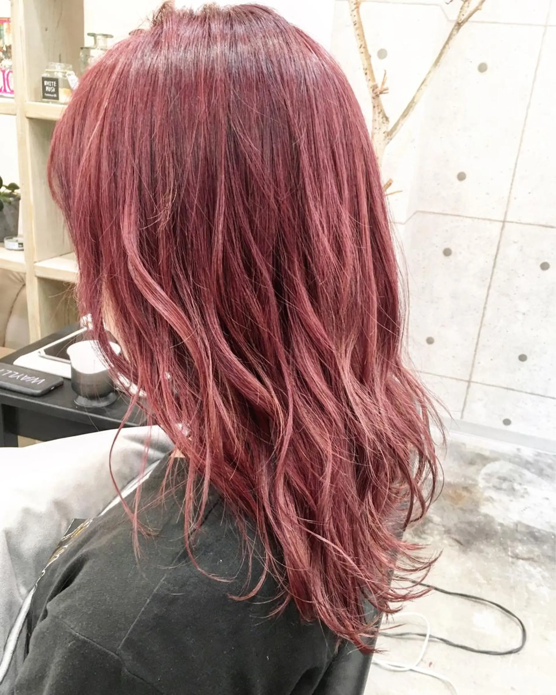 ロング カラー ハイトーンカラー ピンクカラー レイヤー/髪質改善 /山永圭介のヘアスタイル