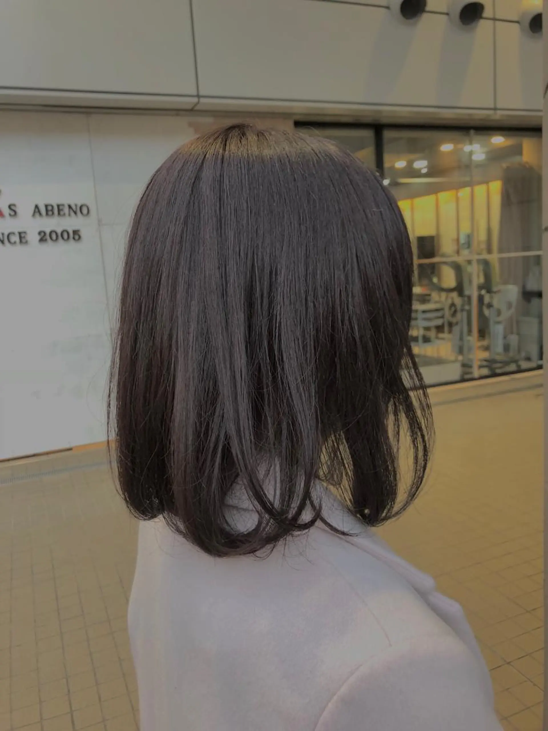 ミディアム カラー ブラウンカラー ピンクカラー ピンクブラウン カット 縮毛矯正 トリートメント SHAFT Ieiriのヘアスタイル