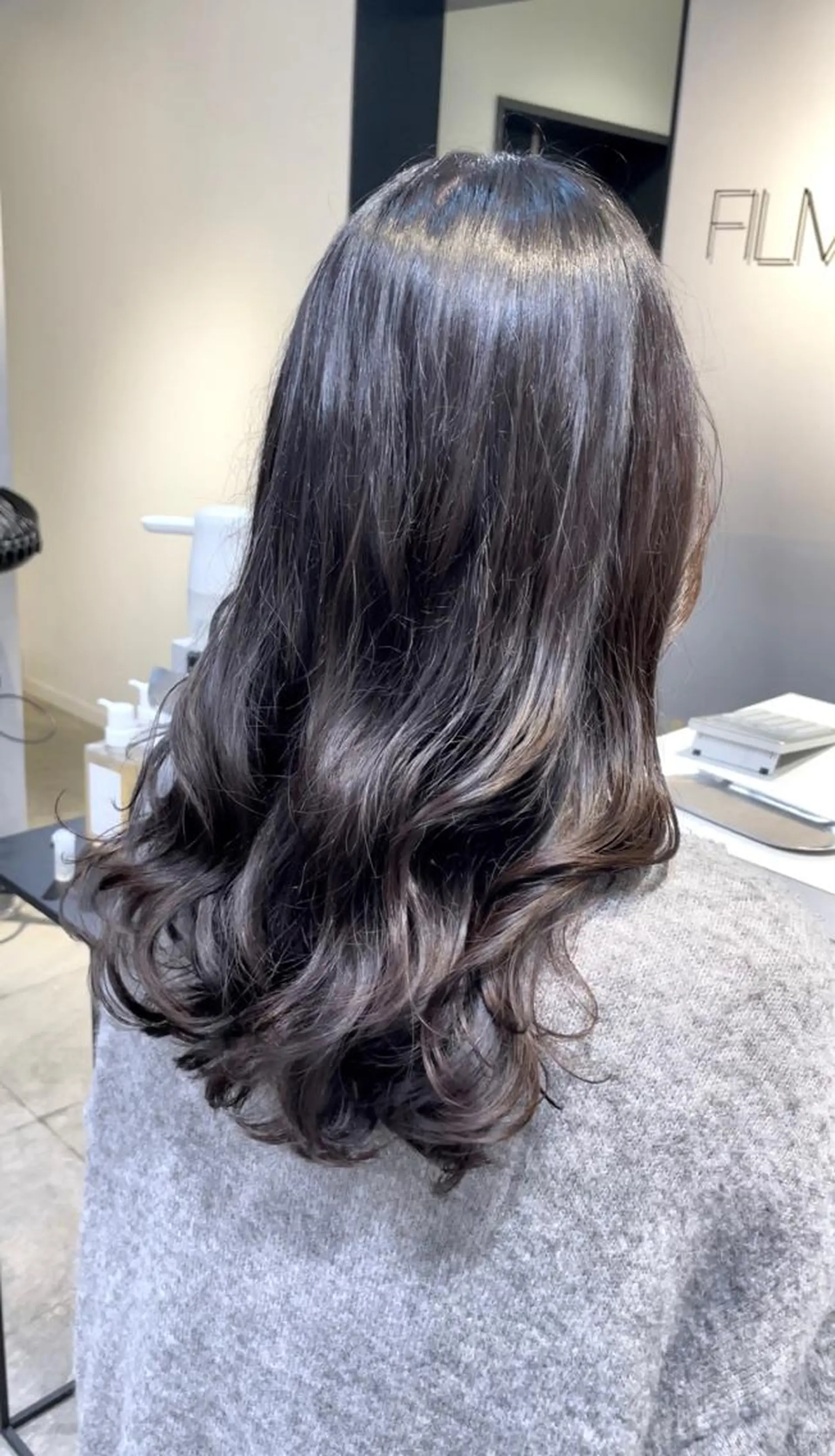 パーマ ロング レイヤー/パーマ 透明感カラー倉持弘人のヘアスタイル